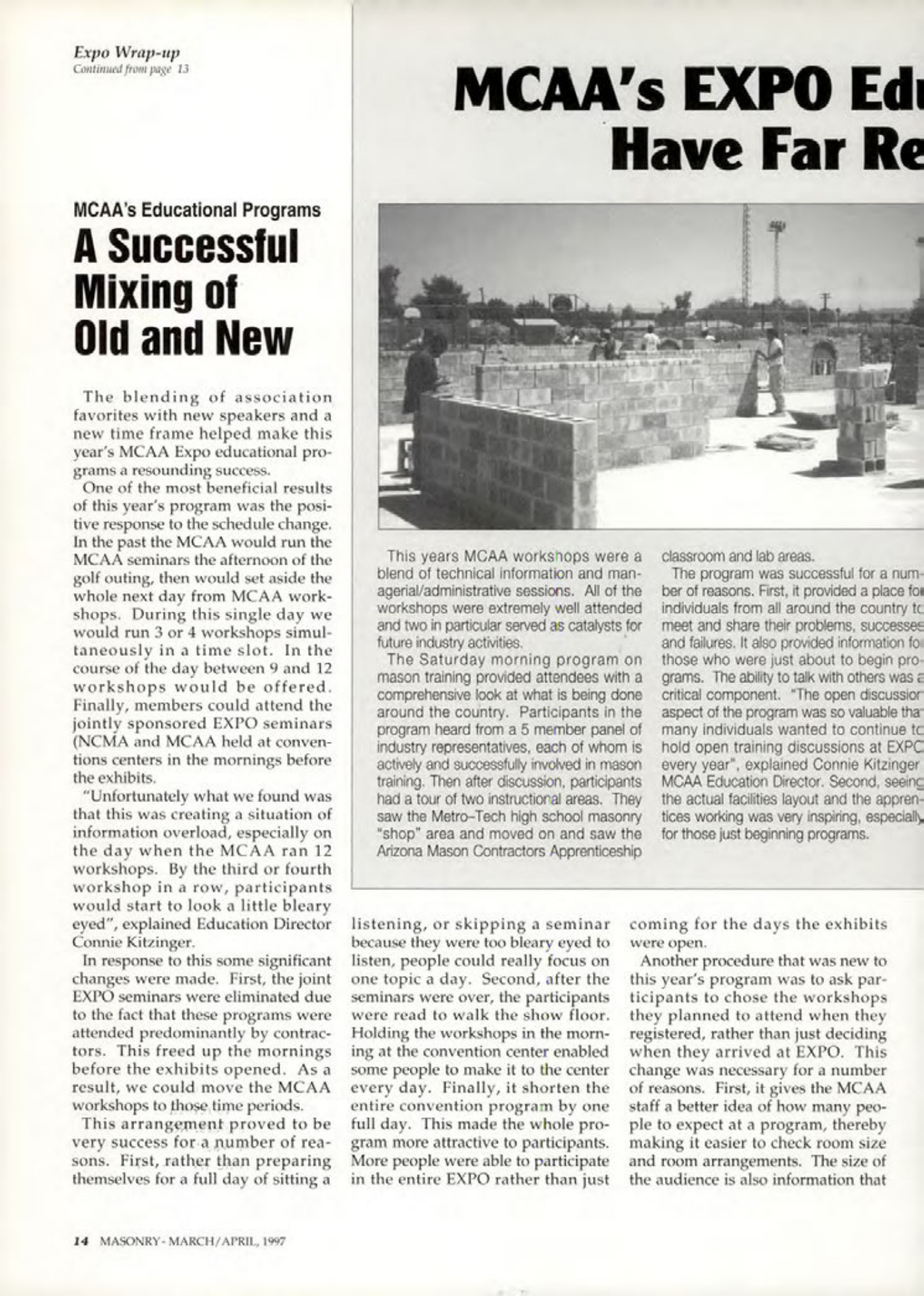 Masonry Magazine April 1997 Page. 14