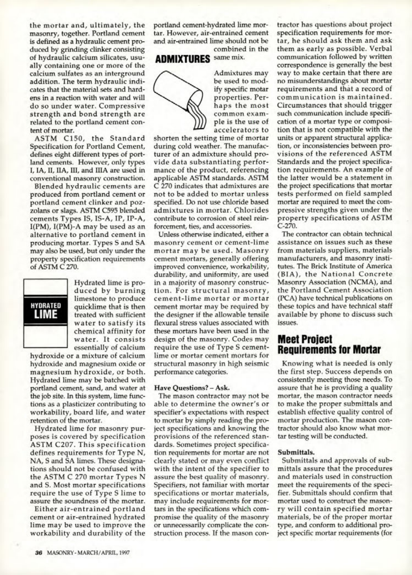 Masonry Magazine April 1997 Page. 36