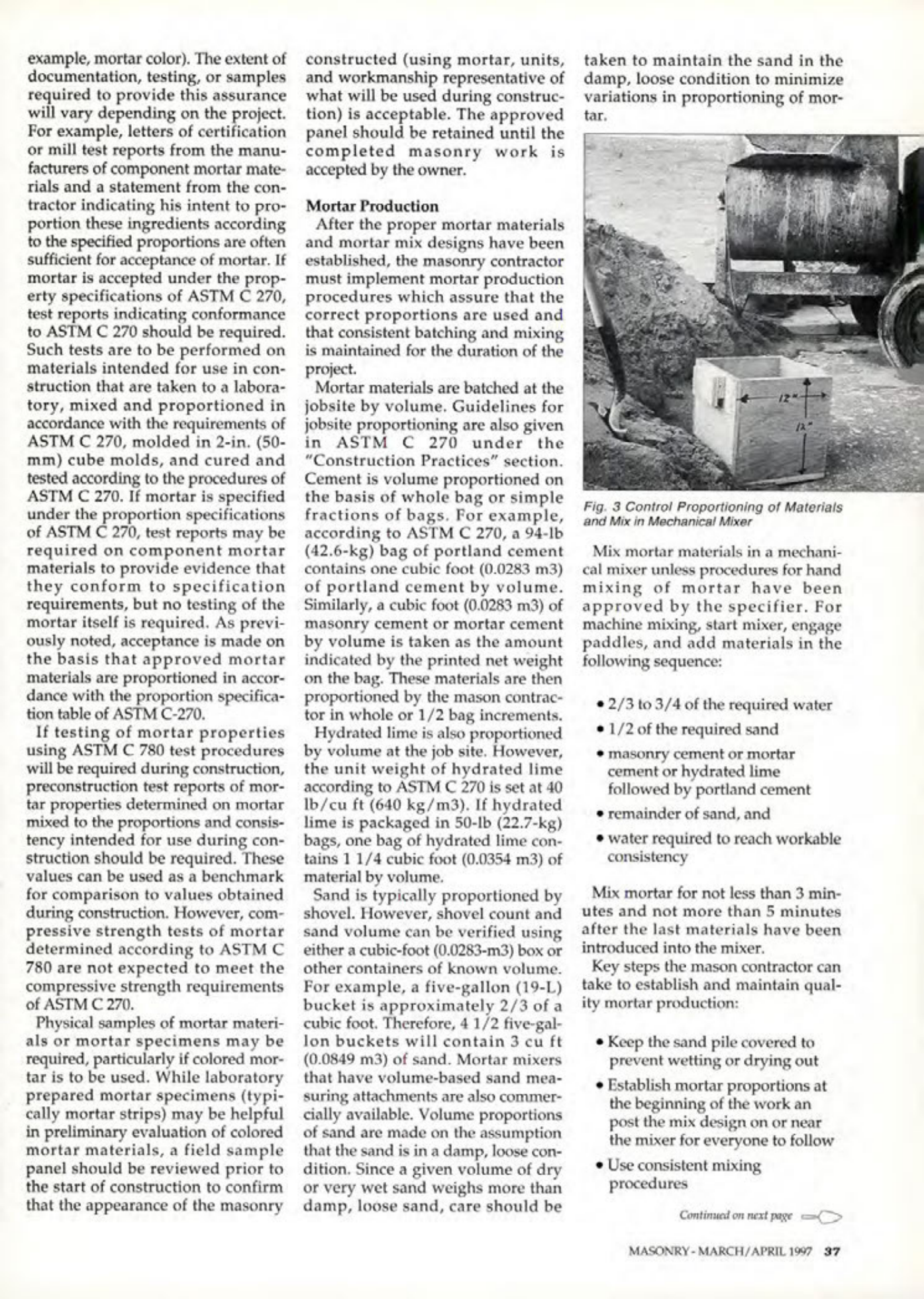 Masonry Magazine April 1997 Page. 37