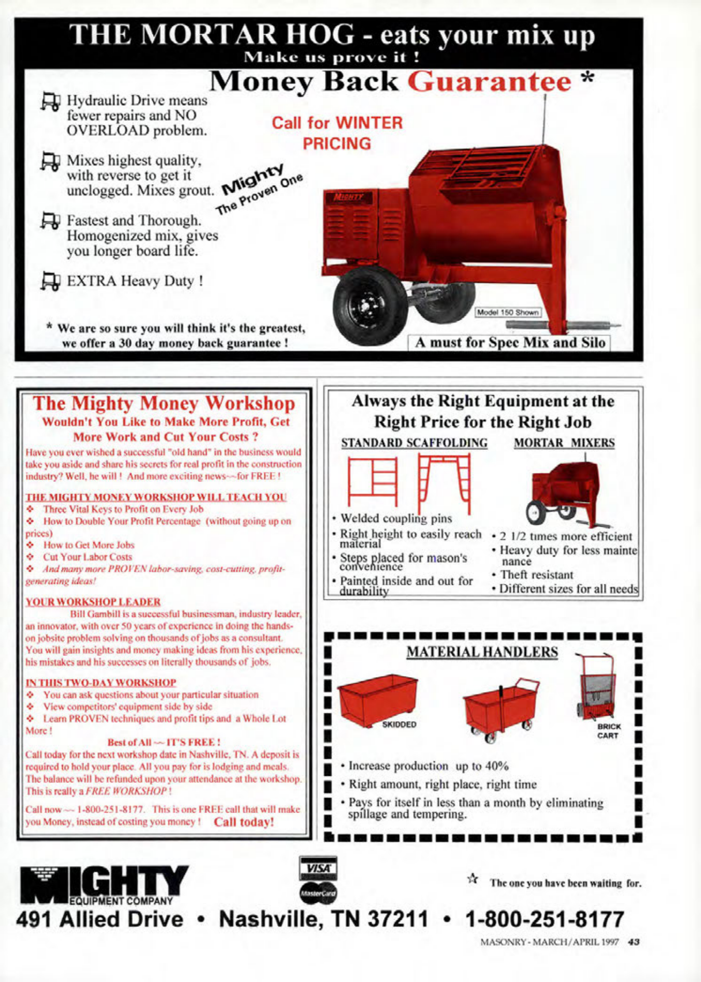 Masonry Magazine April 1997 Page. 43