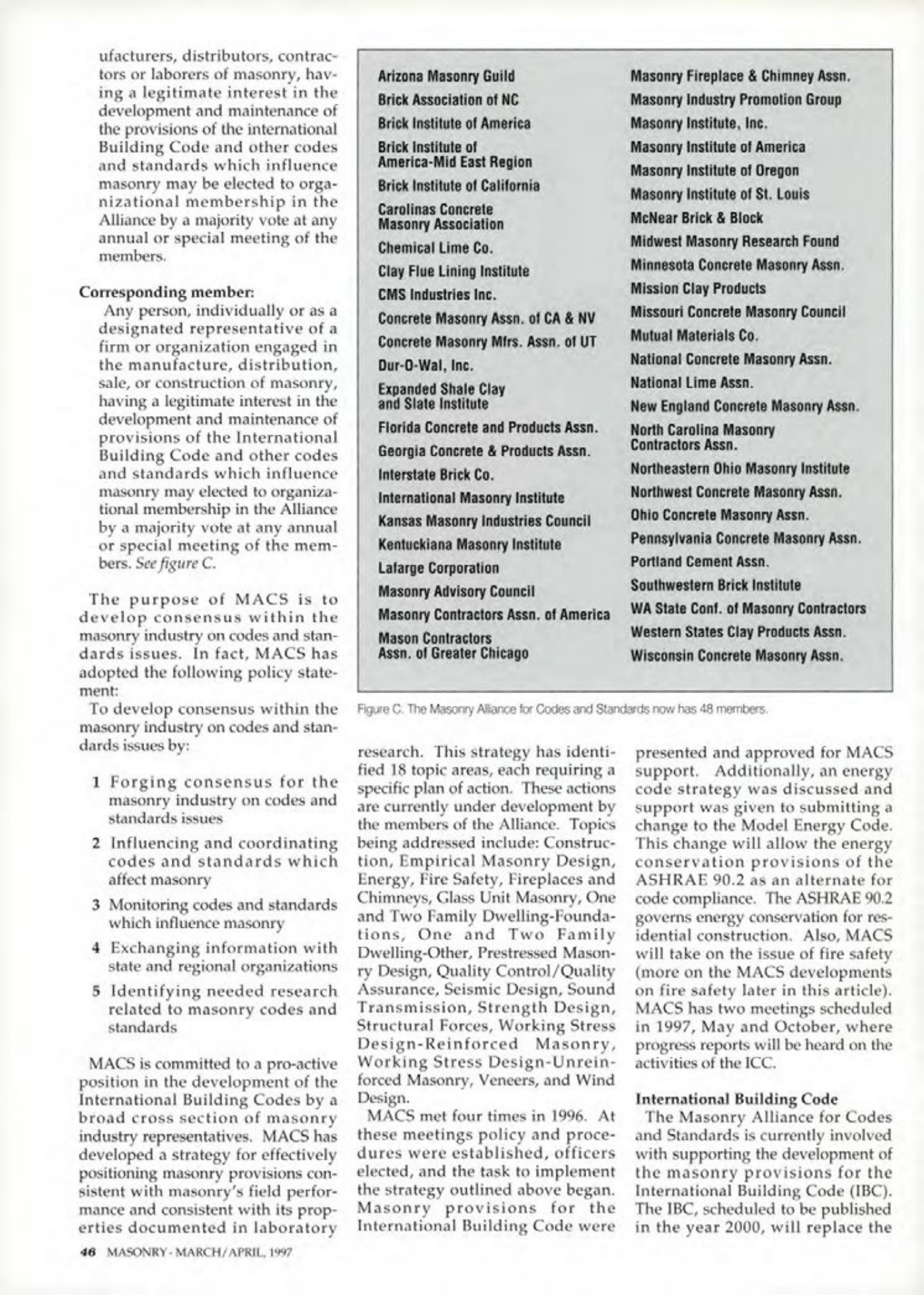 Masonry Magazine April 1997 Page. 46