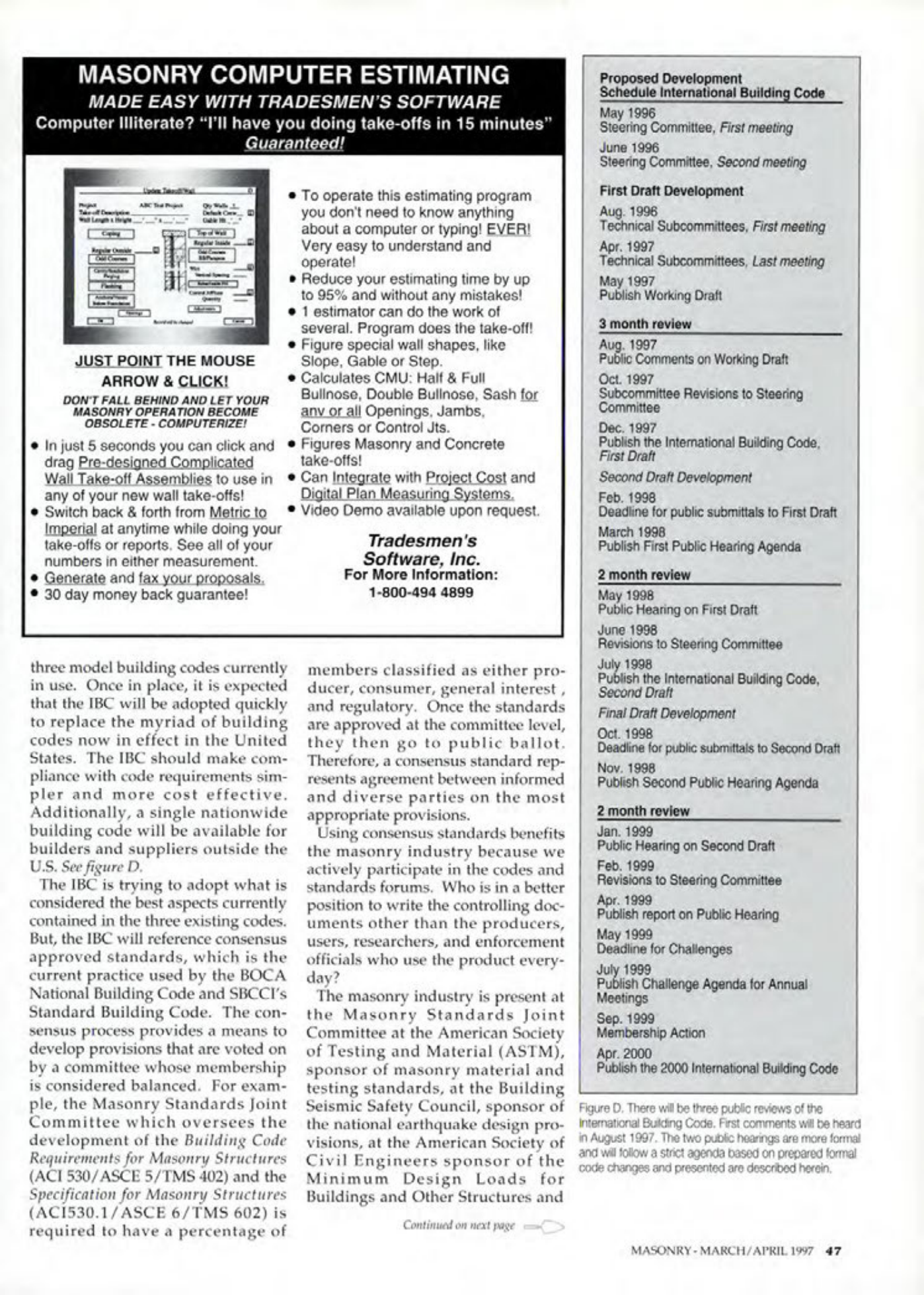 Masonry Magazine April 1997 Page. 47