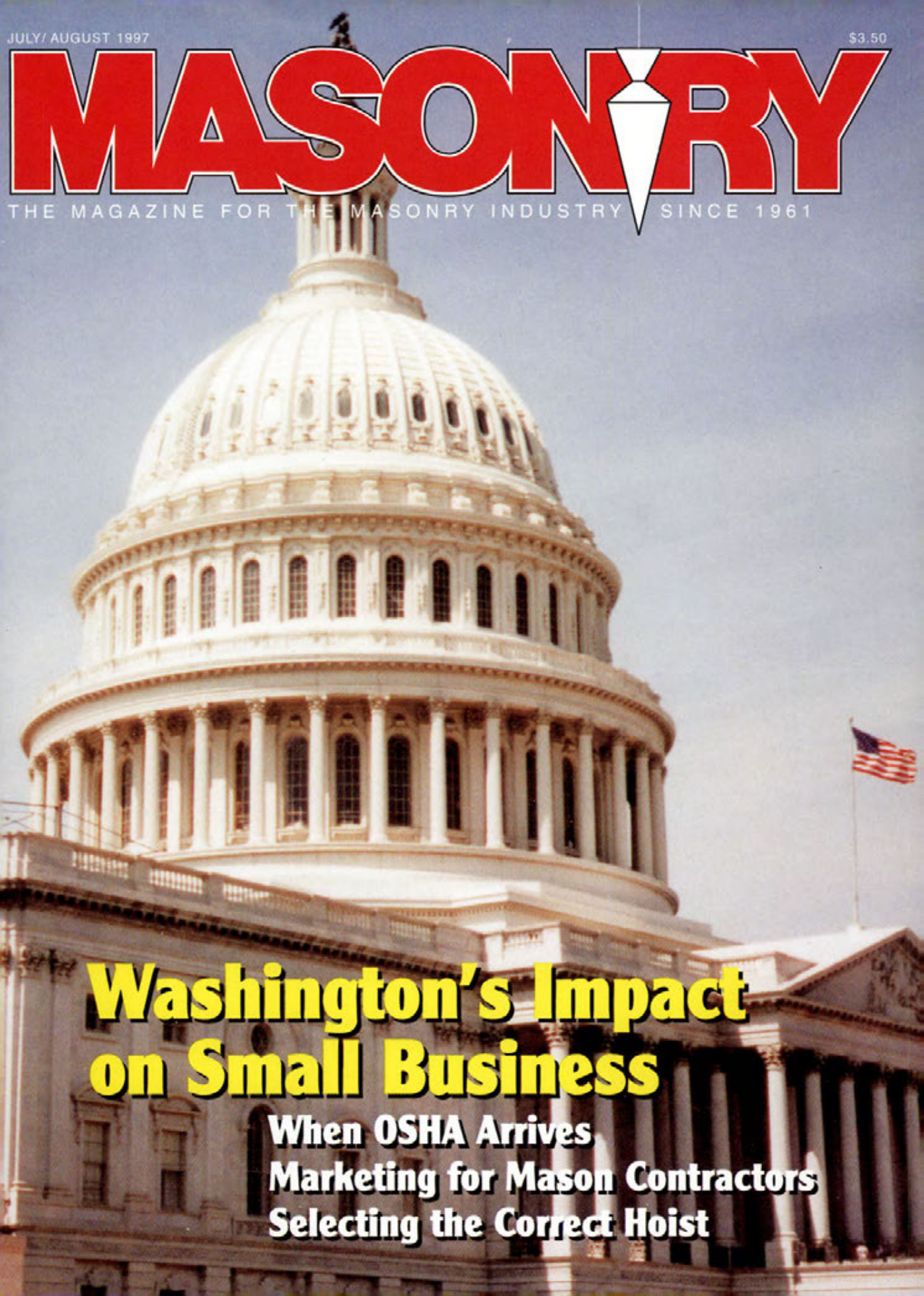 Masonry Magazine August 1997 Page. 1