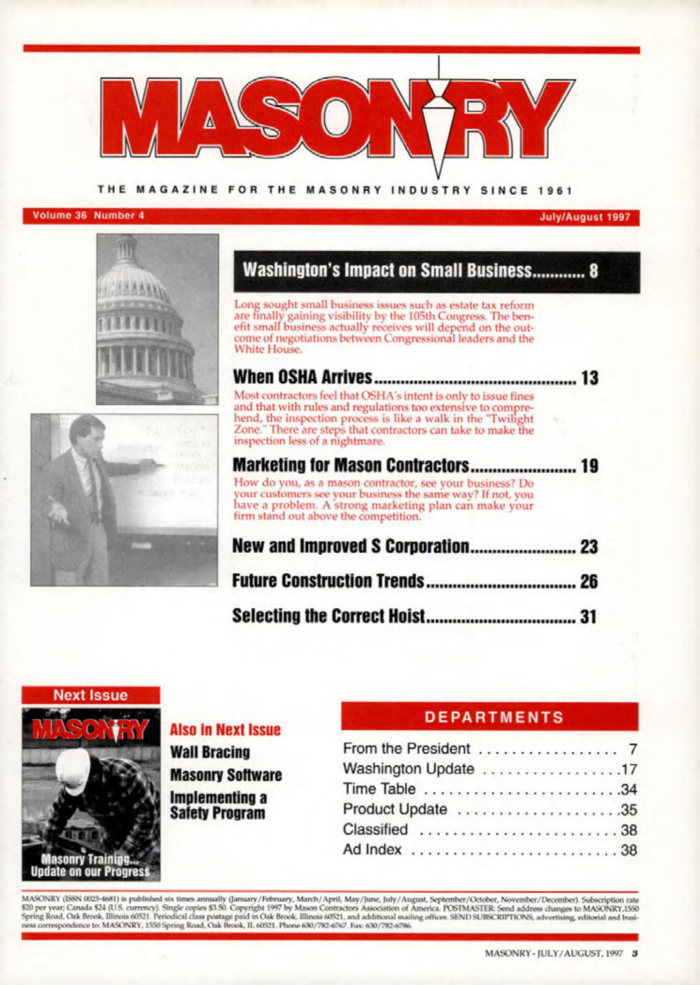 Masonry Magazine August 1997 Page. 3