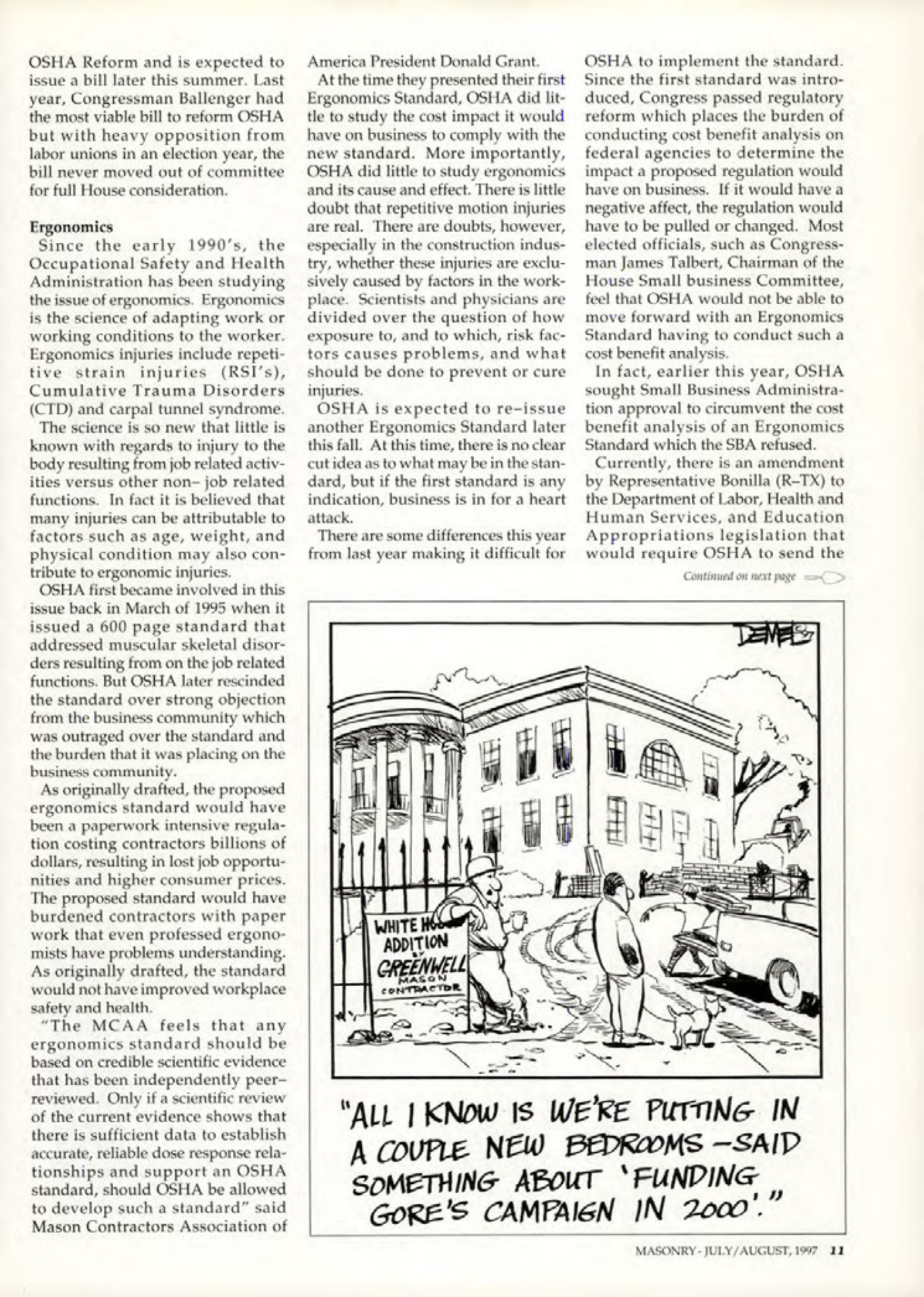 Masonry Magazine August 1997 Page. 11