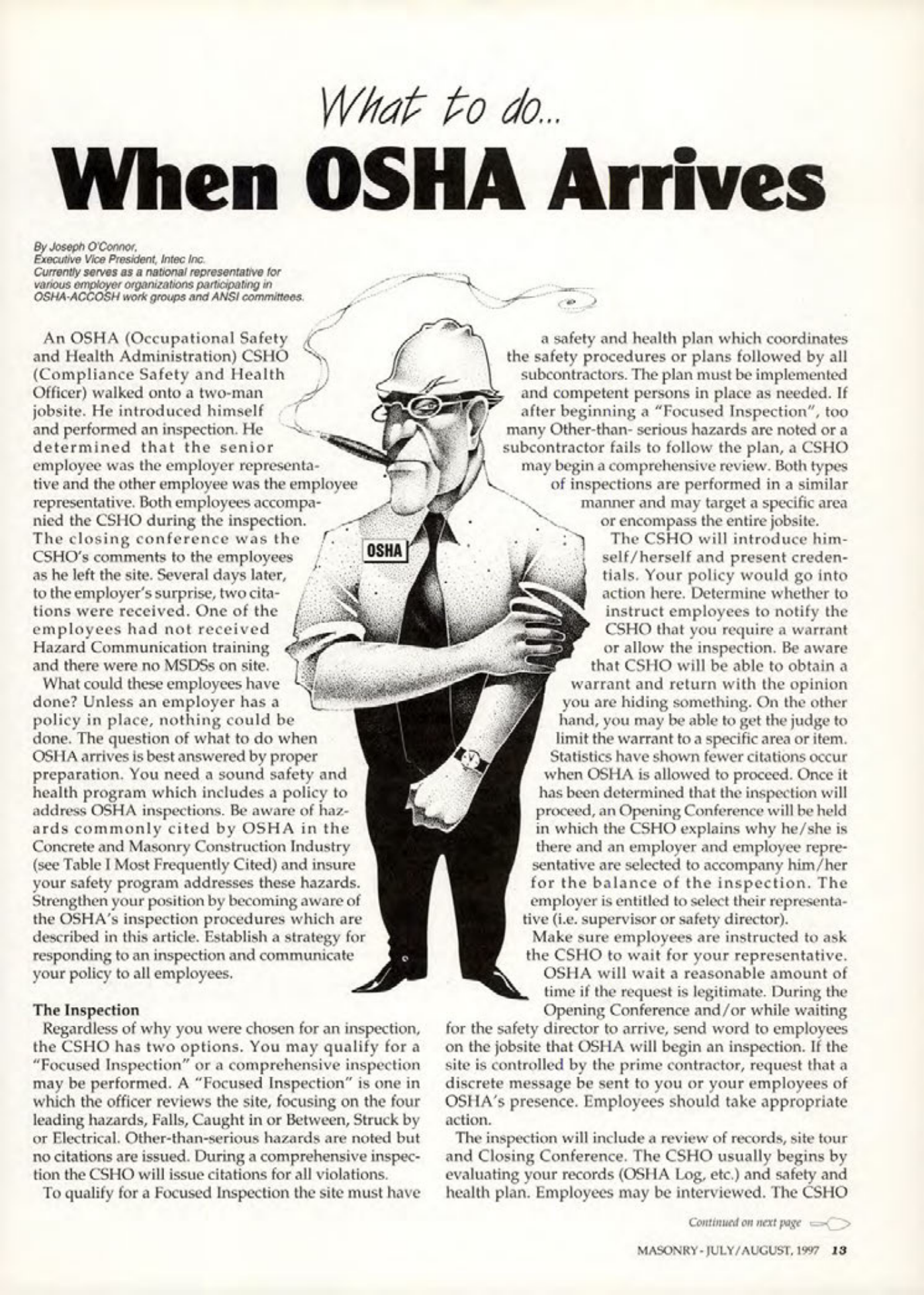 Masonry Magazine August 1997 Page. 13