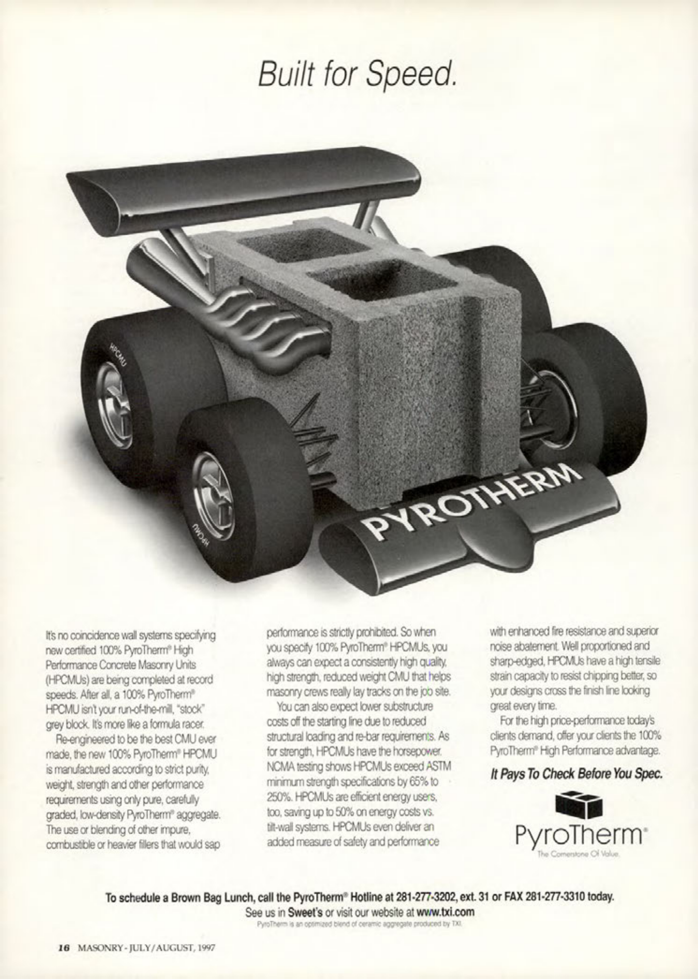 Masonry Magazine August 1997 Page. 16