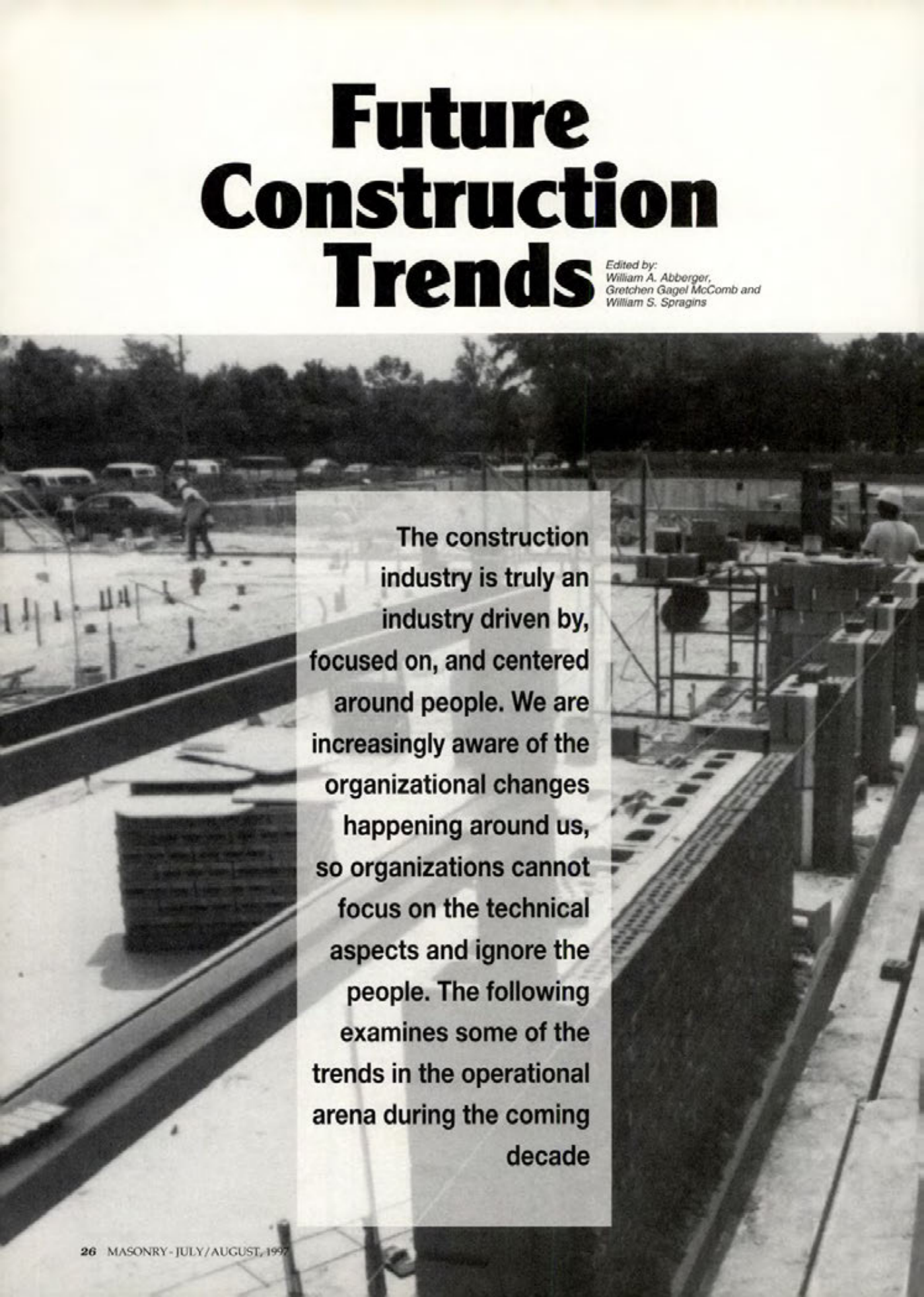 Masonry Magazine August 1997 Page. 26