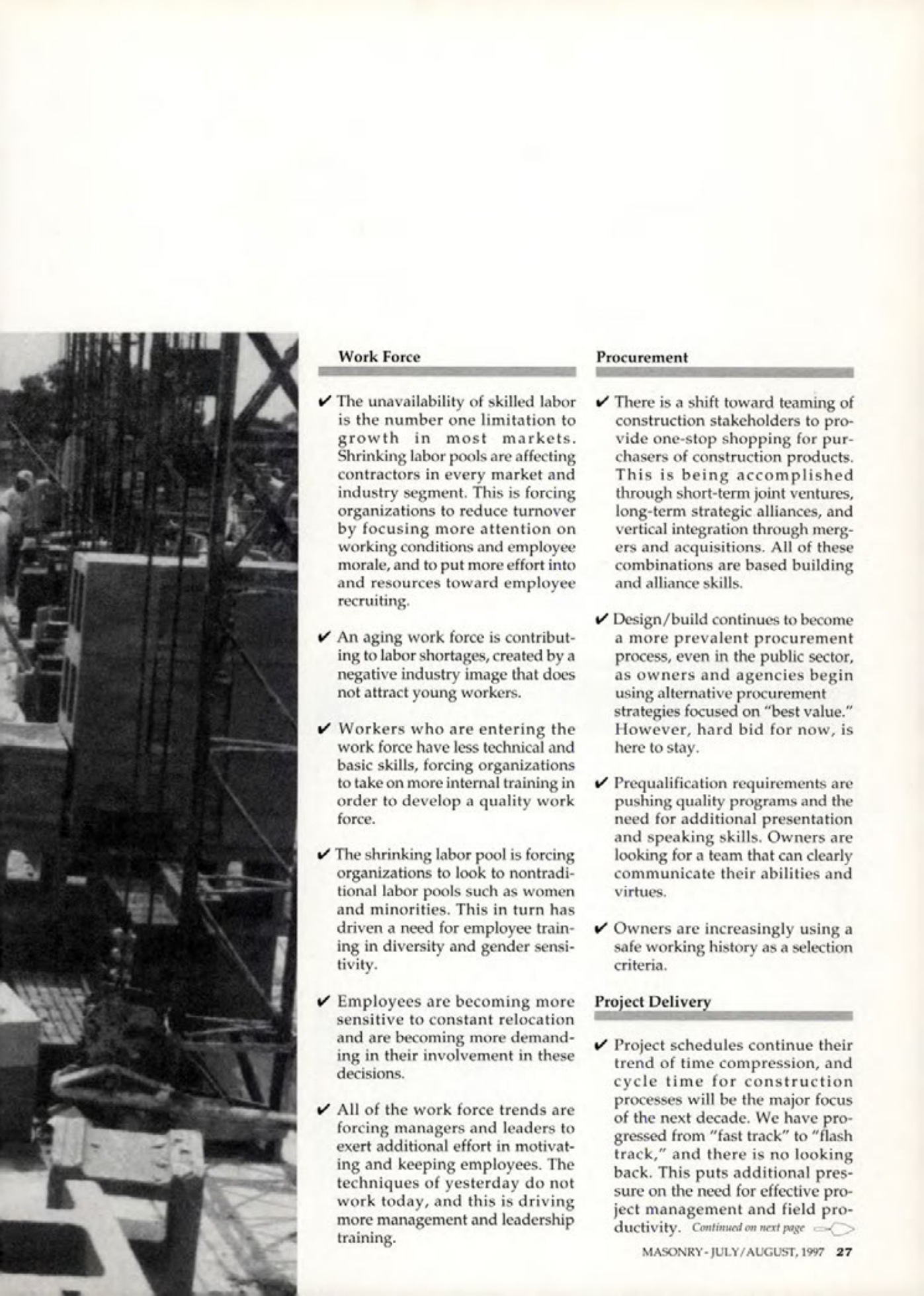 Masonry Magazine August 1997 Page. 27