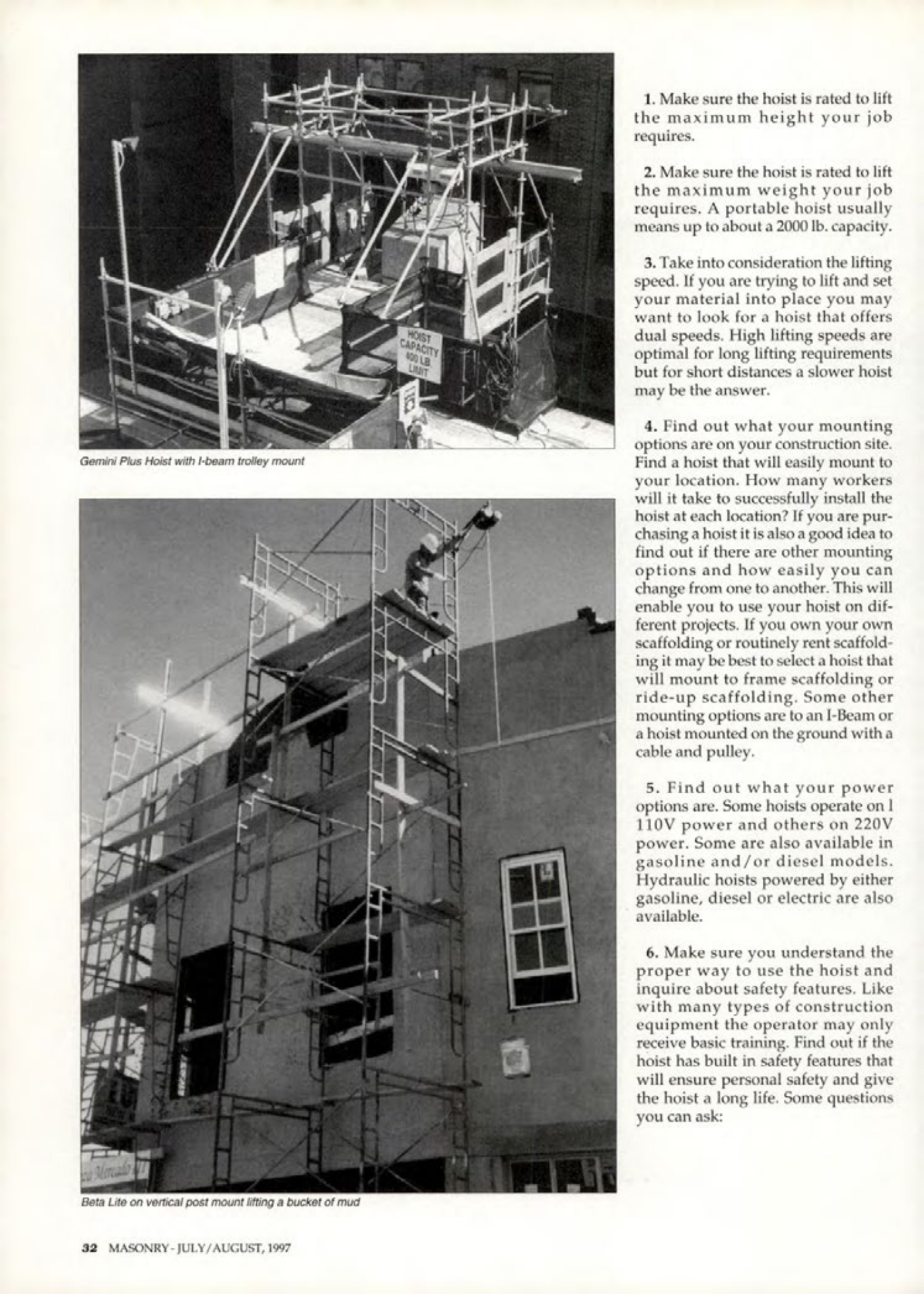 Masonry Magazine August 1997 Page. 32