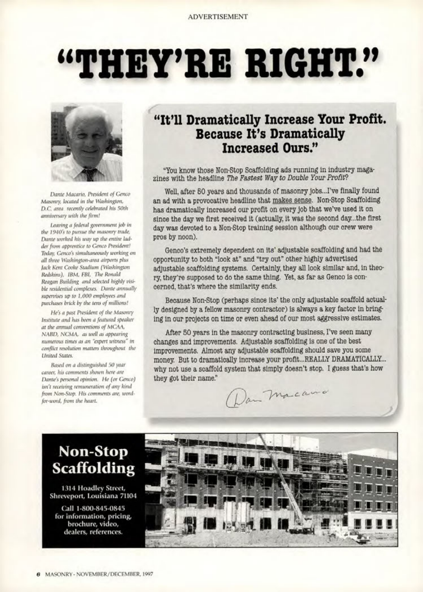 Masonry Magazine December 1997 Page. 6