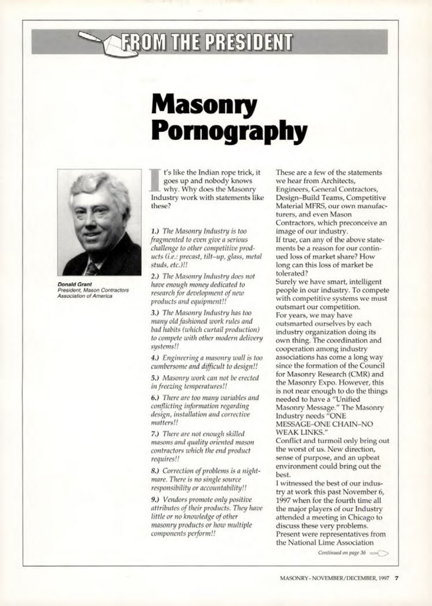 Masonry Magazine December 1997 Page. 7