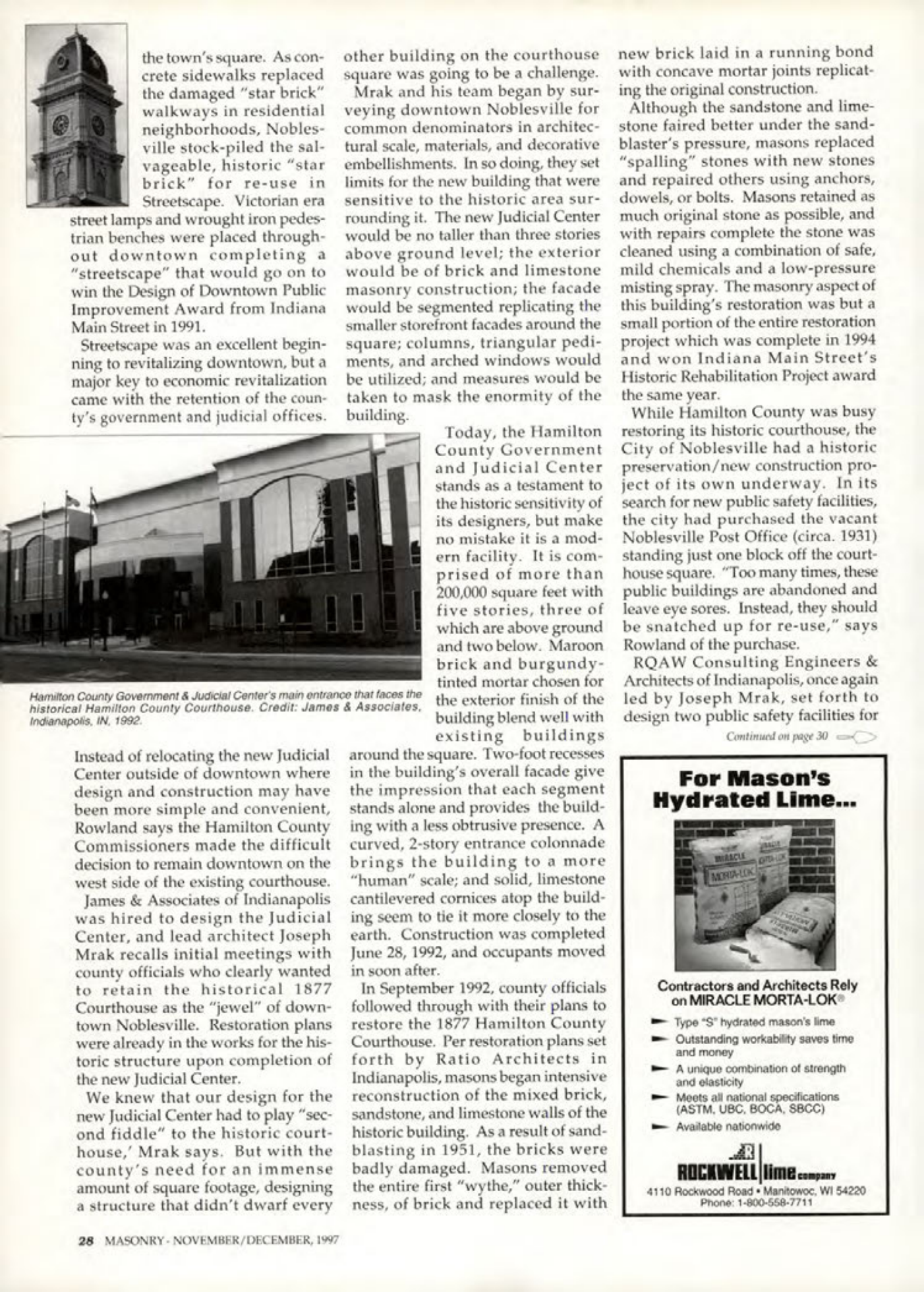 Masonry Magazine December 1997 Page. 28