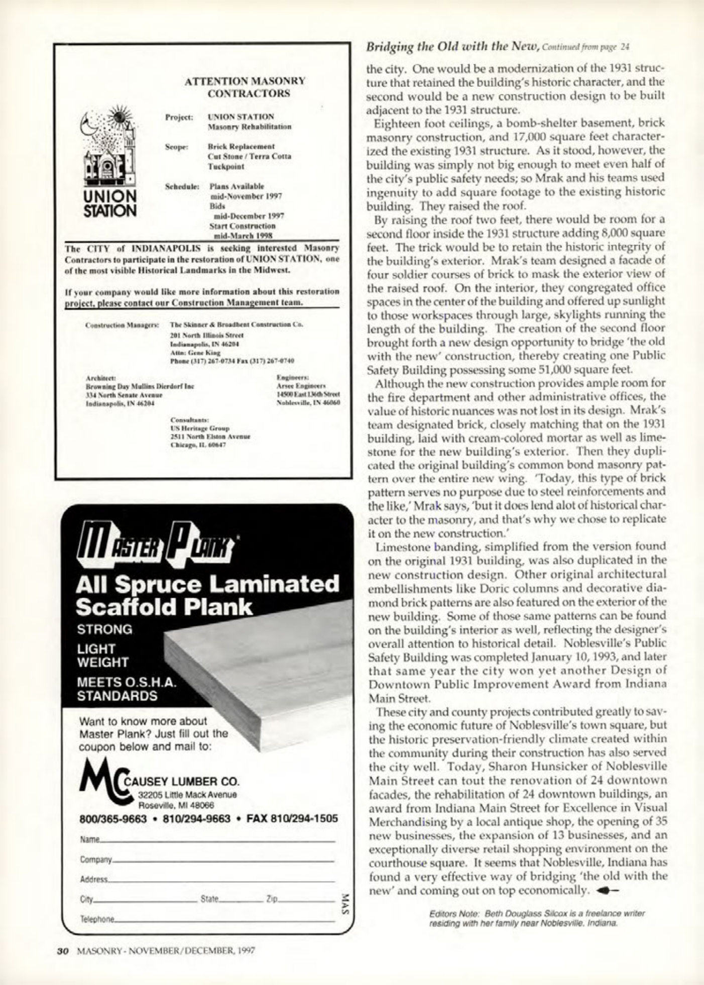Masonry Magazine December 1997 Page. 30