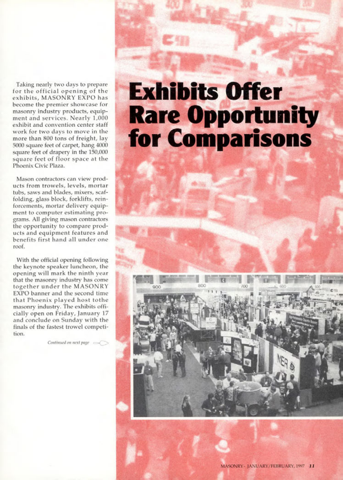 Masonry Magazine February 1997 Page. 13