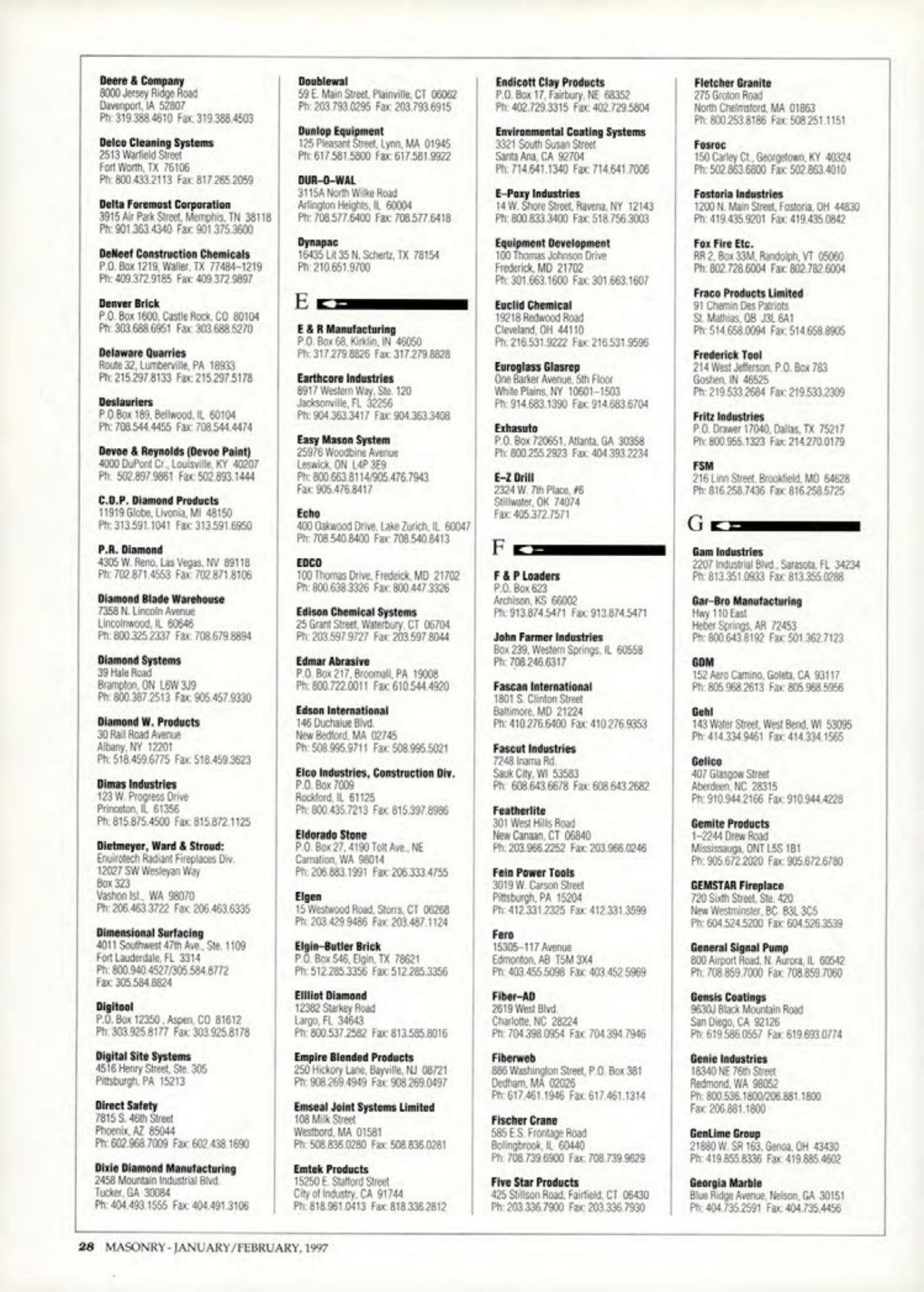 Masonry Magazine February 1997 Page. 30