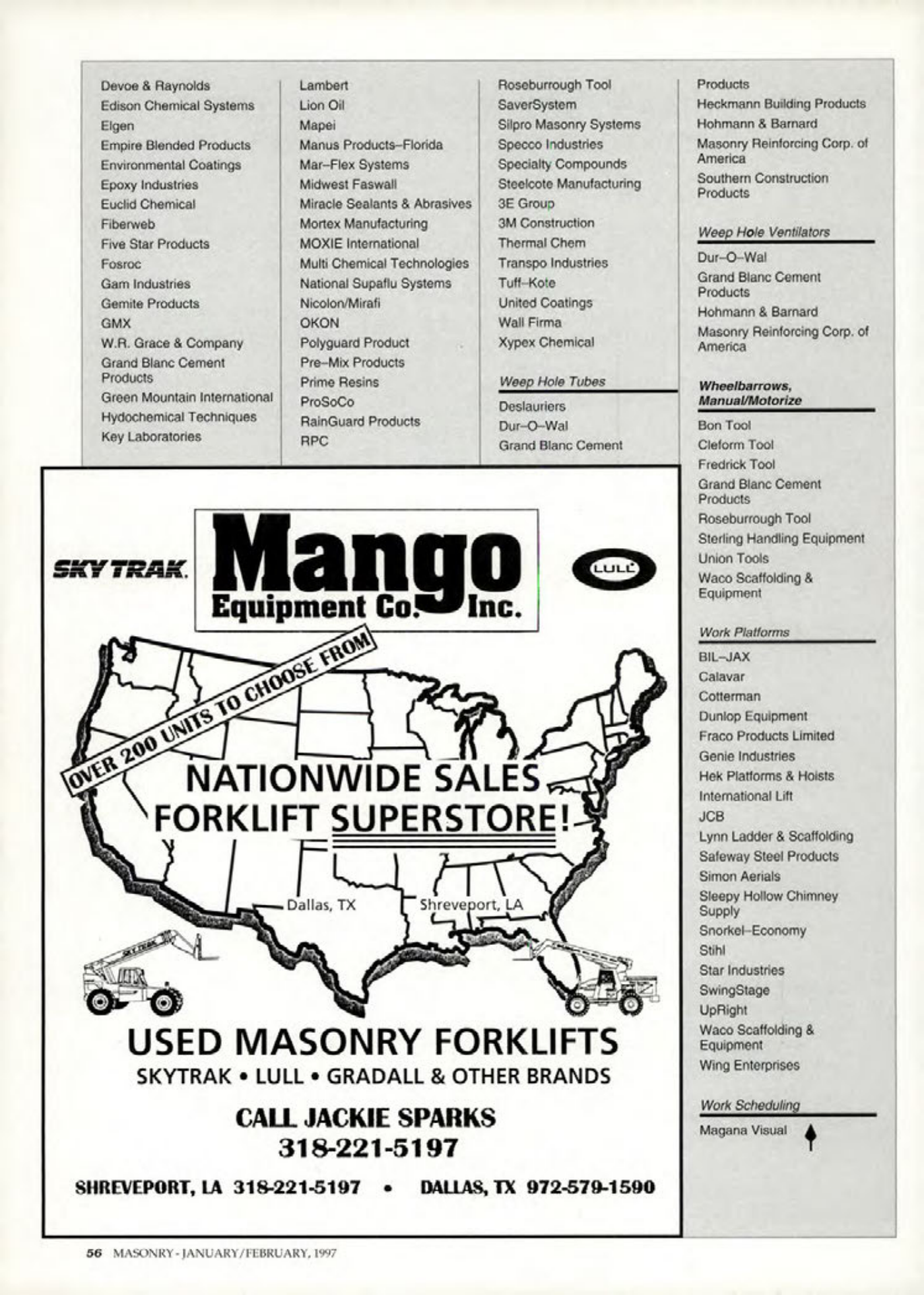 Masonry Magazine February 1997 Page. 58