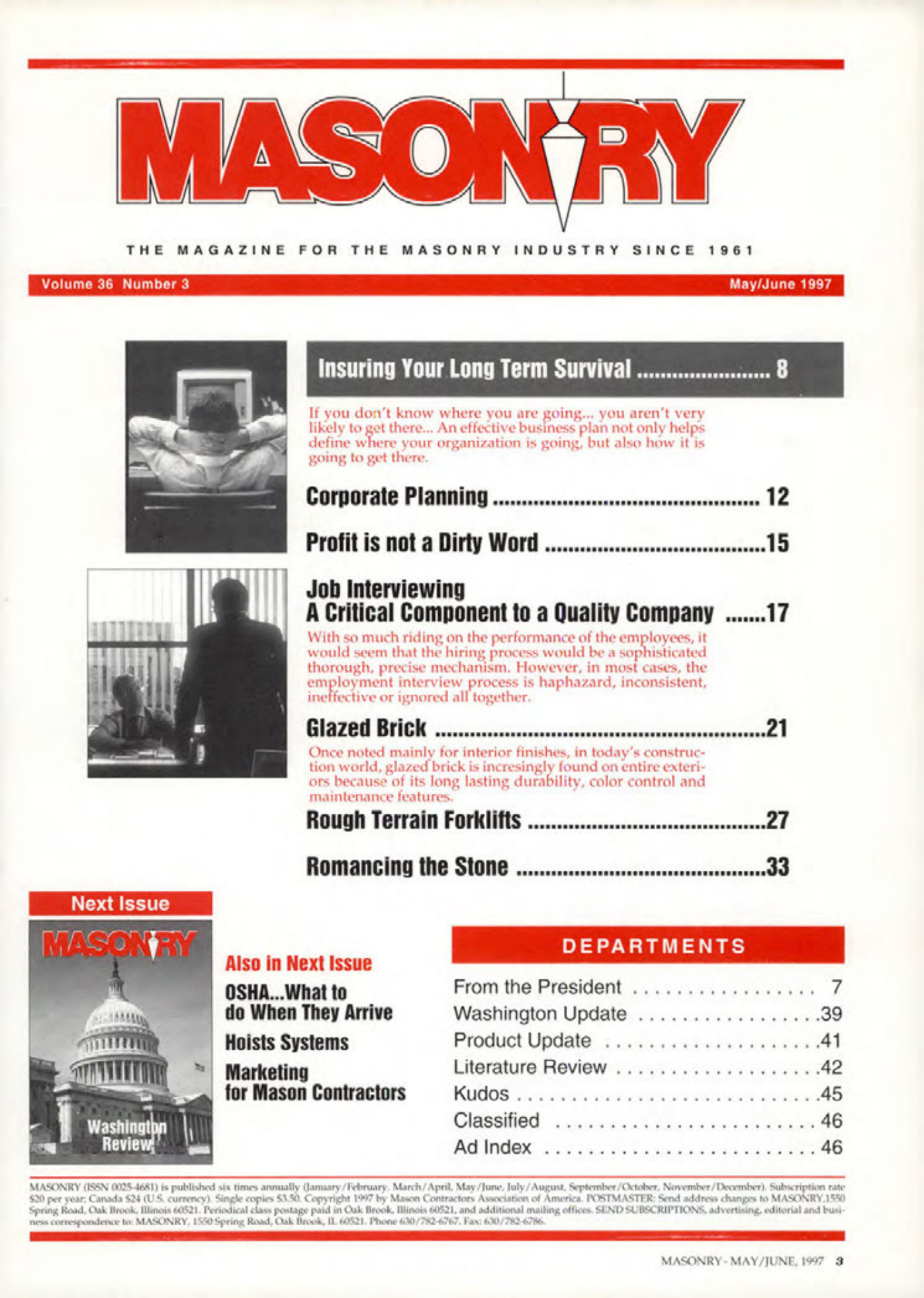 Masonry Magazine June 1997 Page. 3