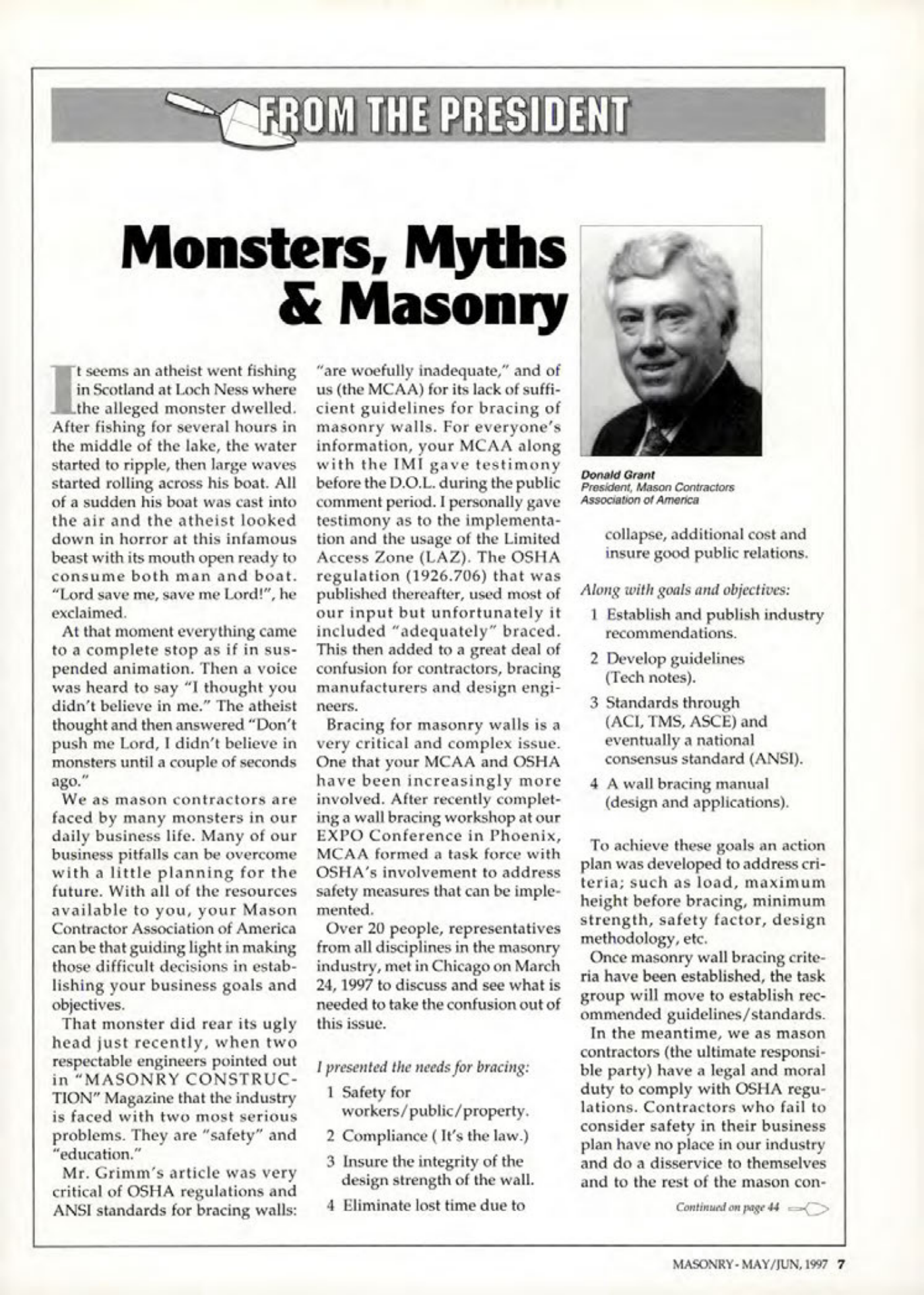 Masonry Magazine June 1997 Page. 7