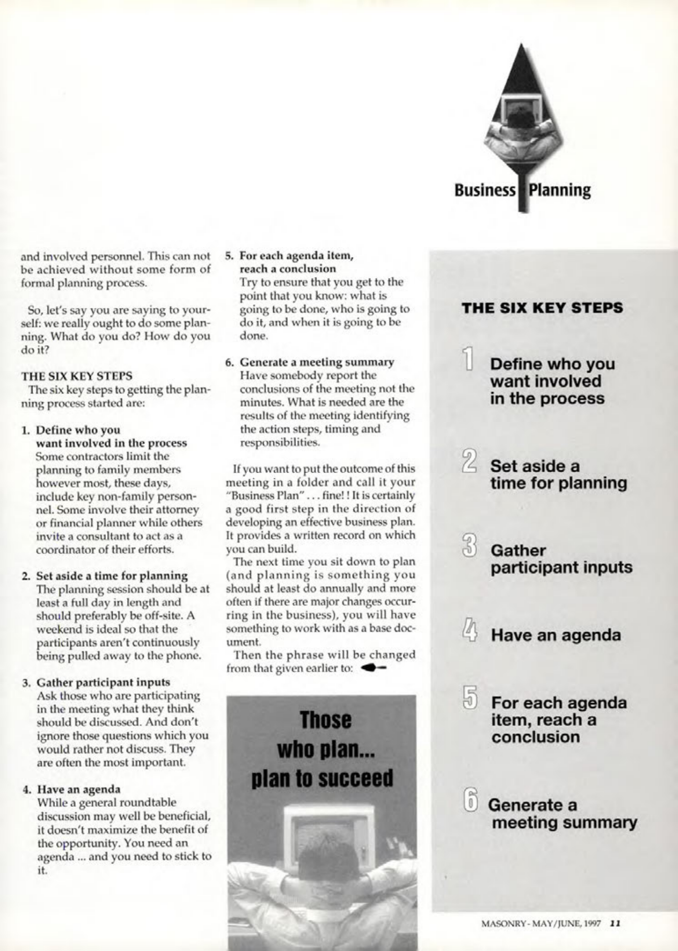 Masonry Magazine June 1997 Page. 11
