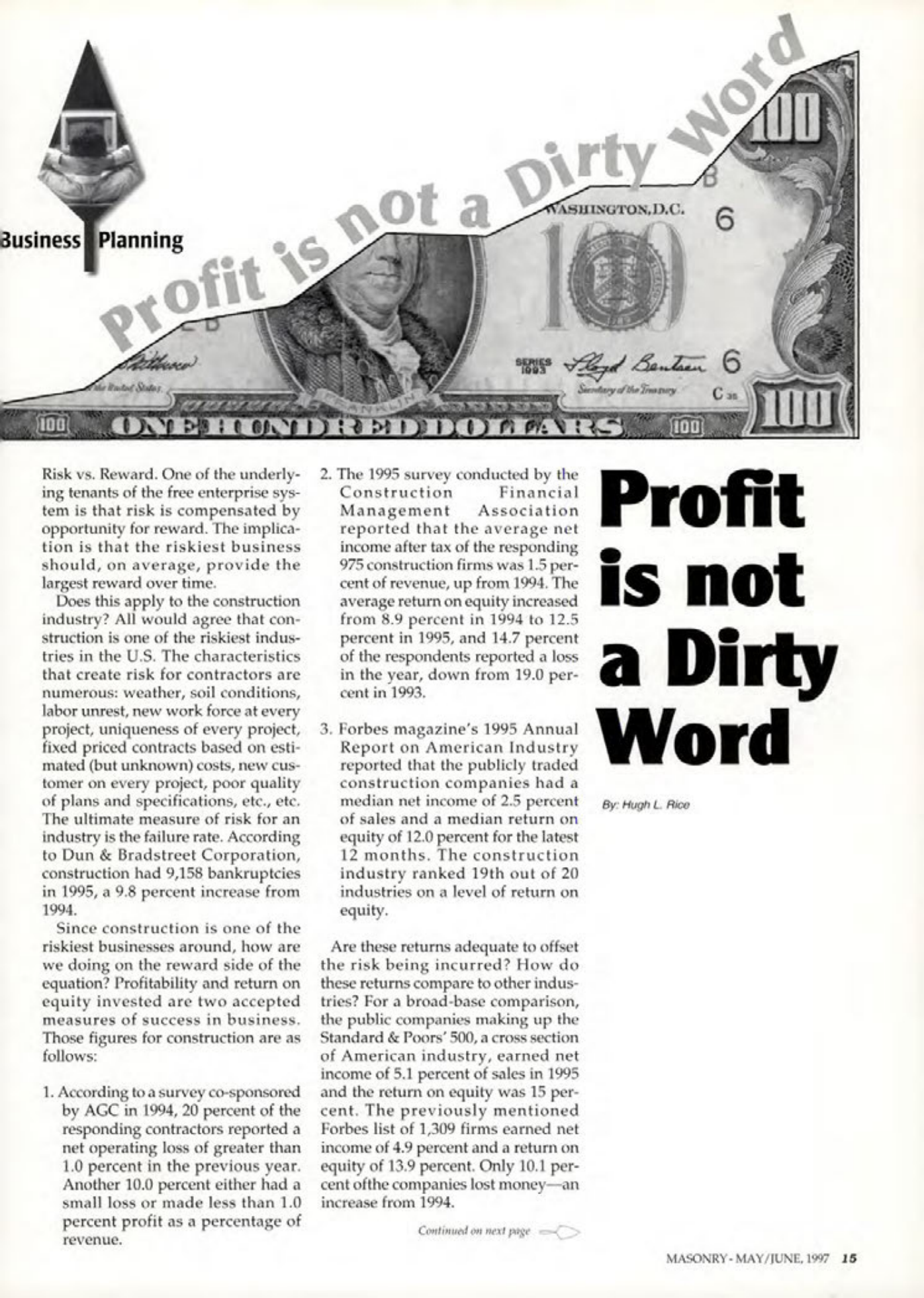 Masonry Magazine June 1997 Page. 15