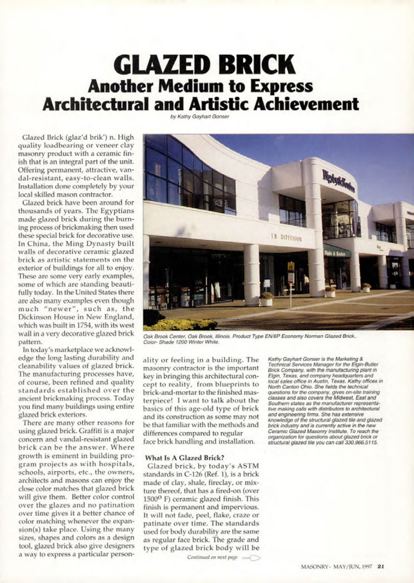 Masonry Magazine June 1997 Page. 21