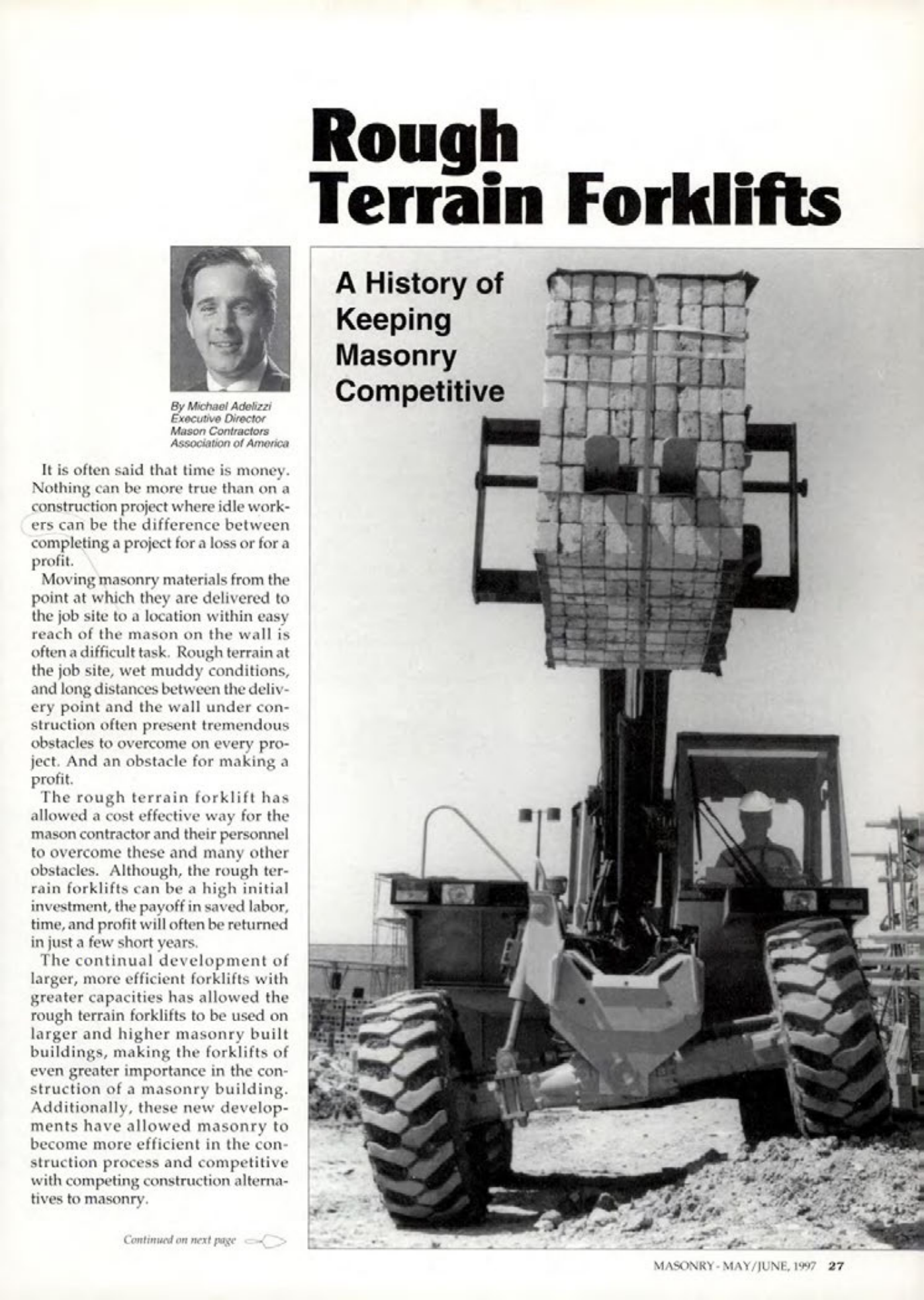 Masonry Magazine June 1997 Page. 27