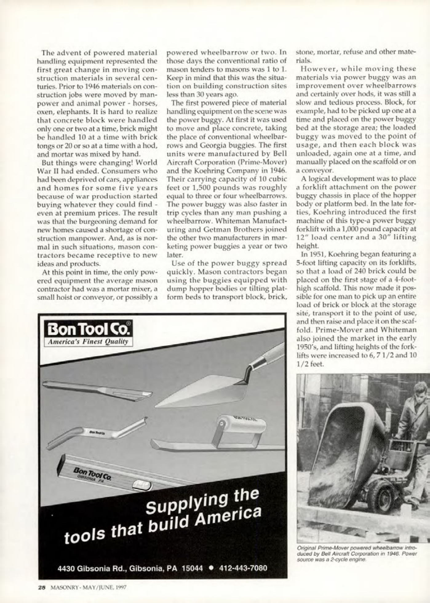 Masonry Magazine June 1997 Page. 28