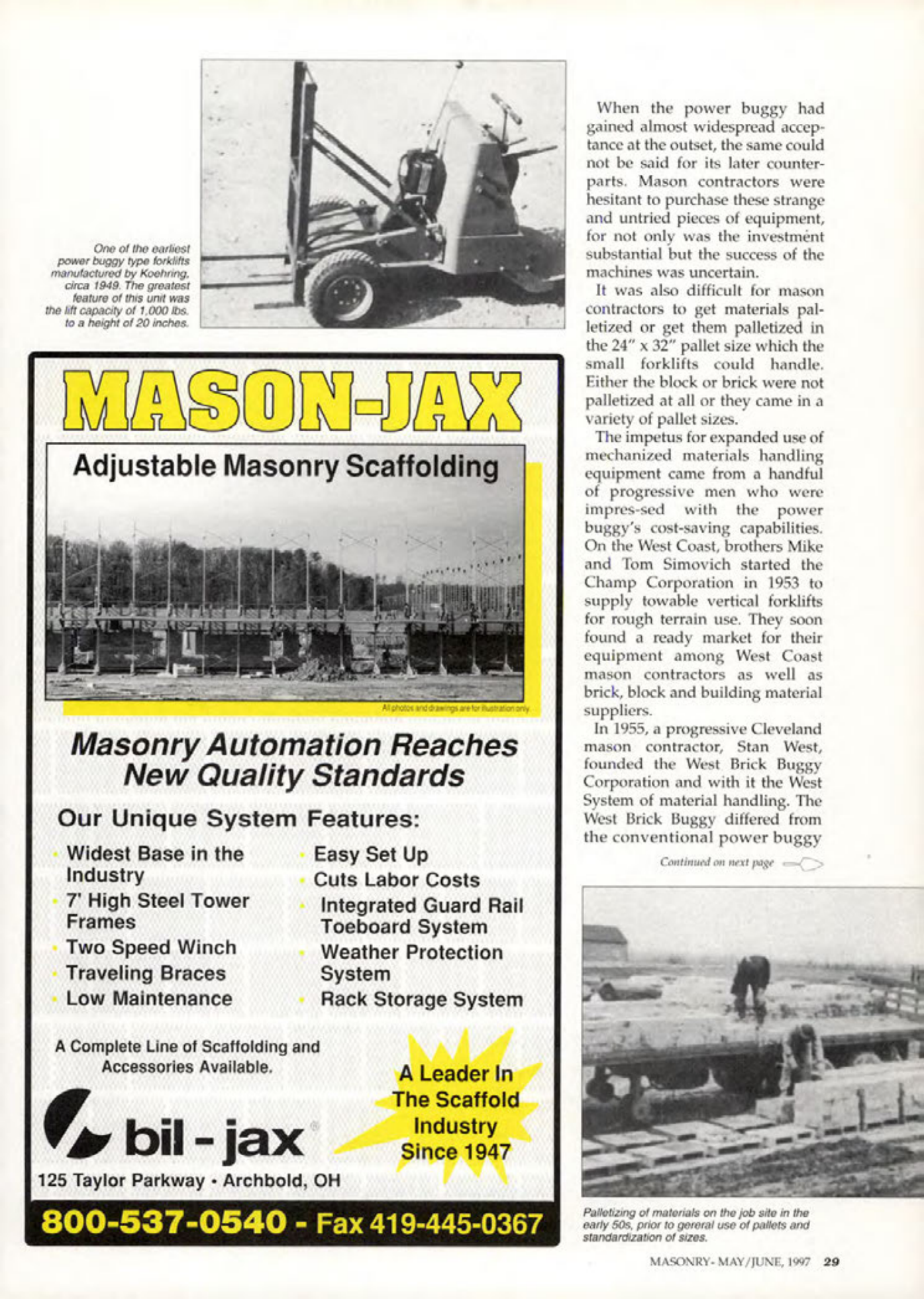 Masonry Magazine June 1997 Page. 29