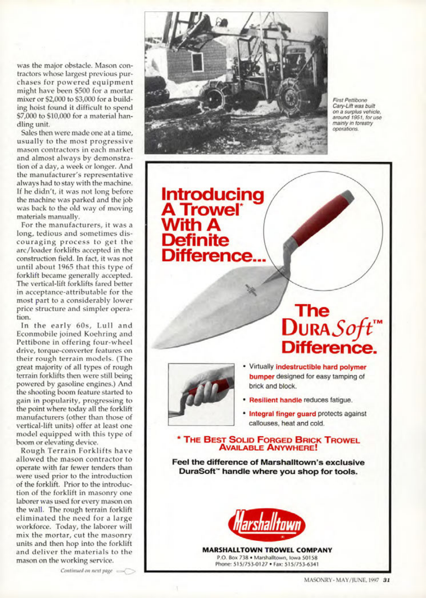 Masonry Magazine June 1997 Page. 31