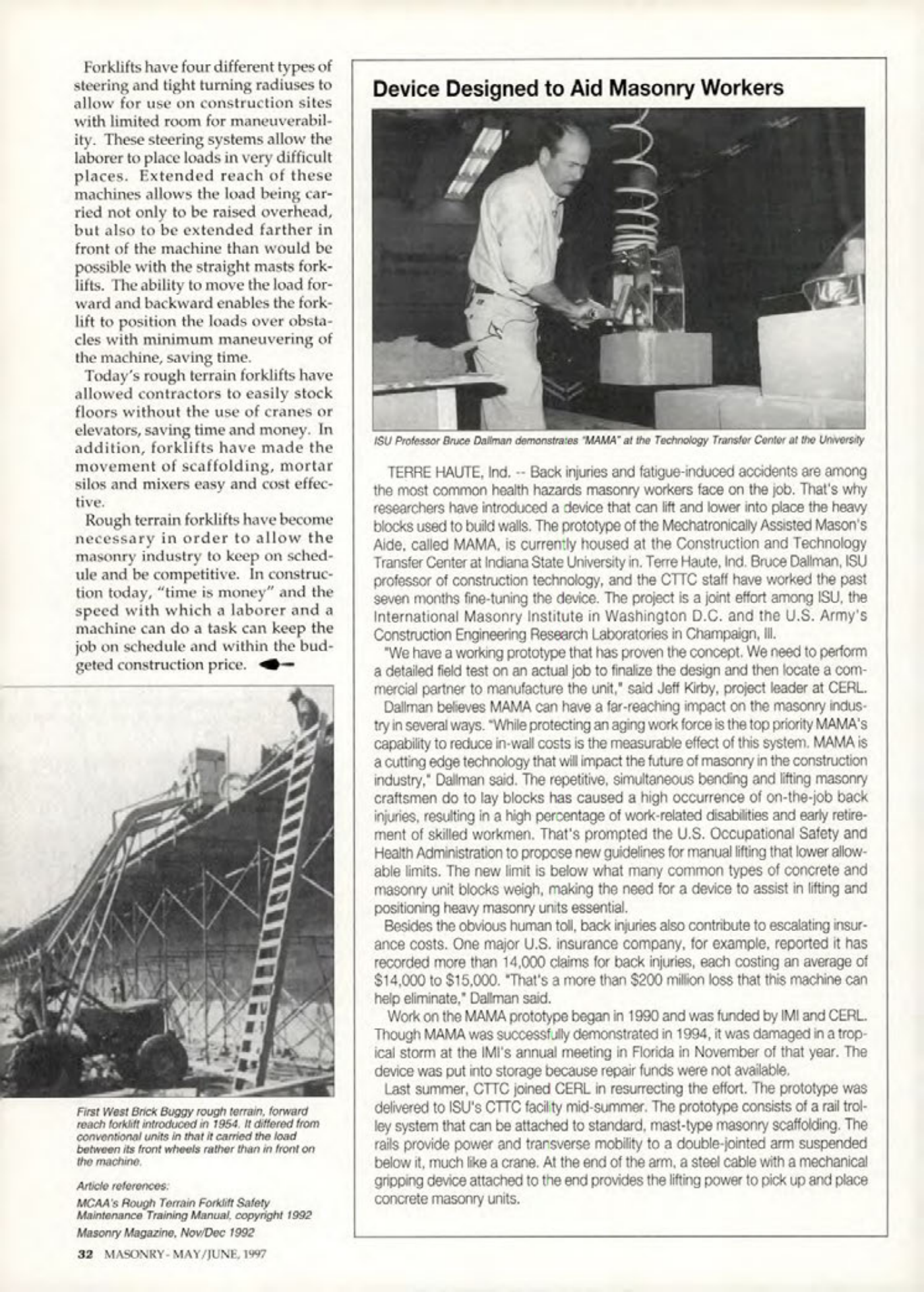 Masonry Magazine June 1997 Page. 32