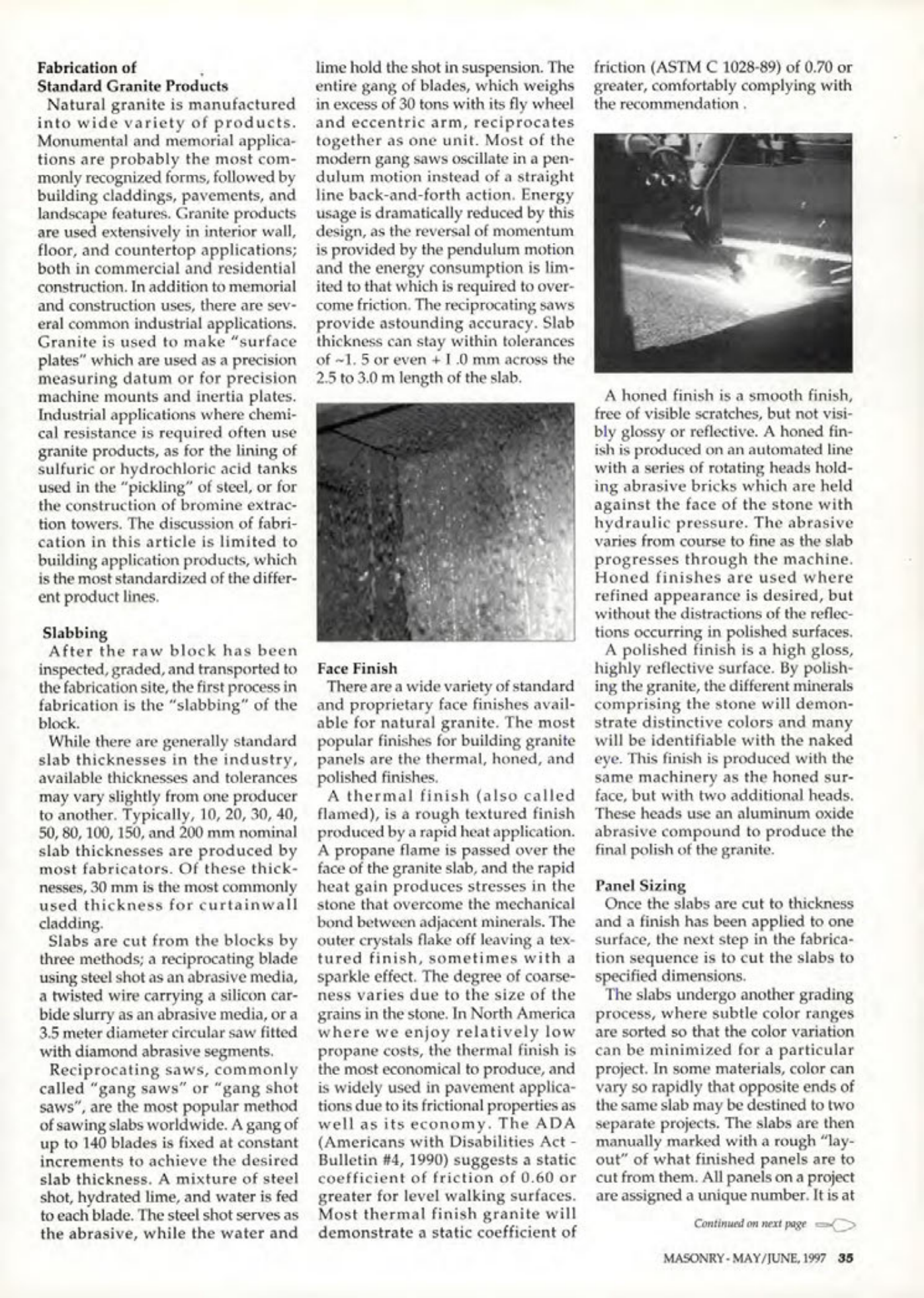 Masonry Magazine June 1997 Page. 35