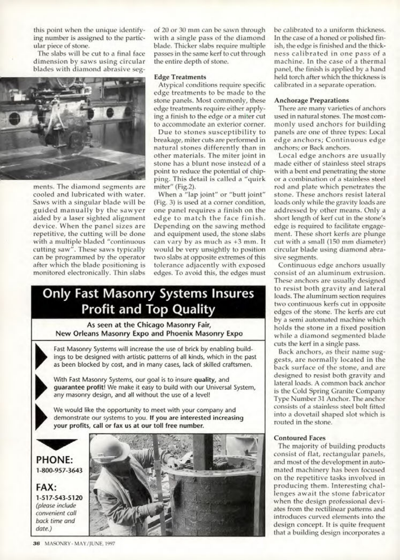 Masonry Magazine June 1997 Page. 36