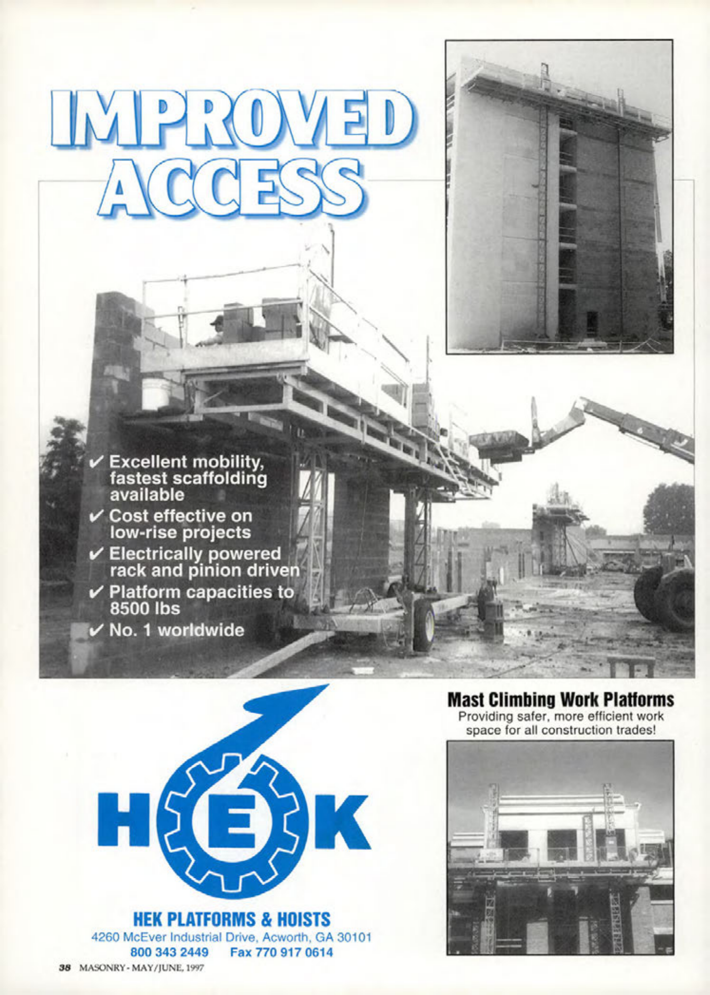 Masonry Magazine June 1997 Page. 38