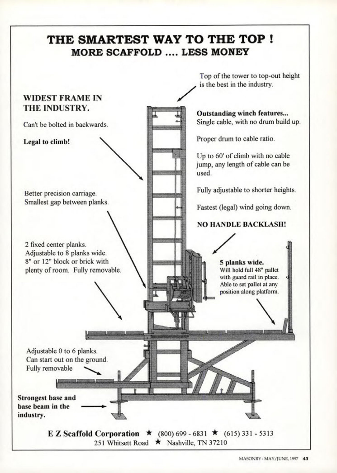 Masonry Magazine June 1997 Page. 43