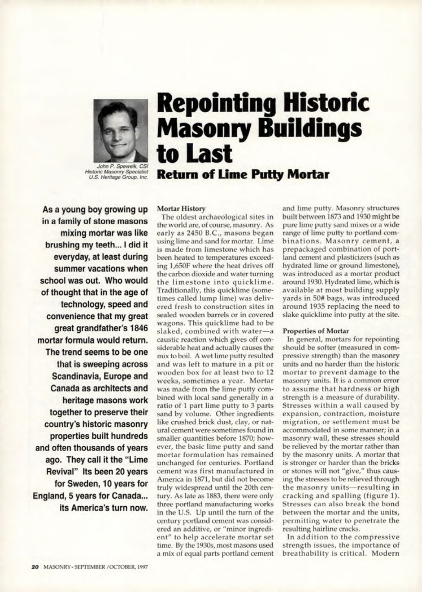 Masonry Magazine October 1997 Page. 20