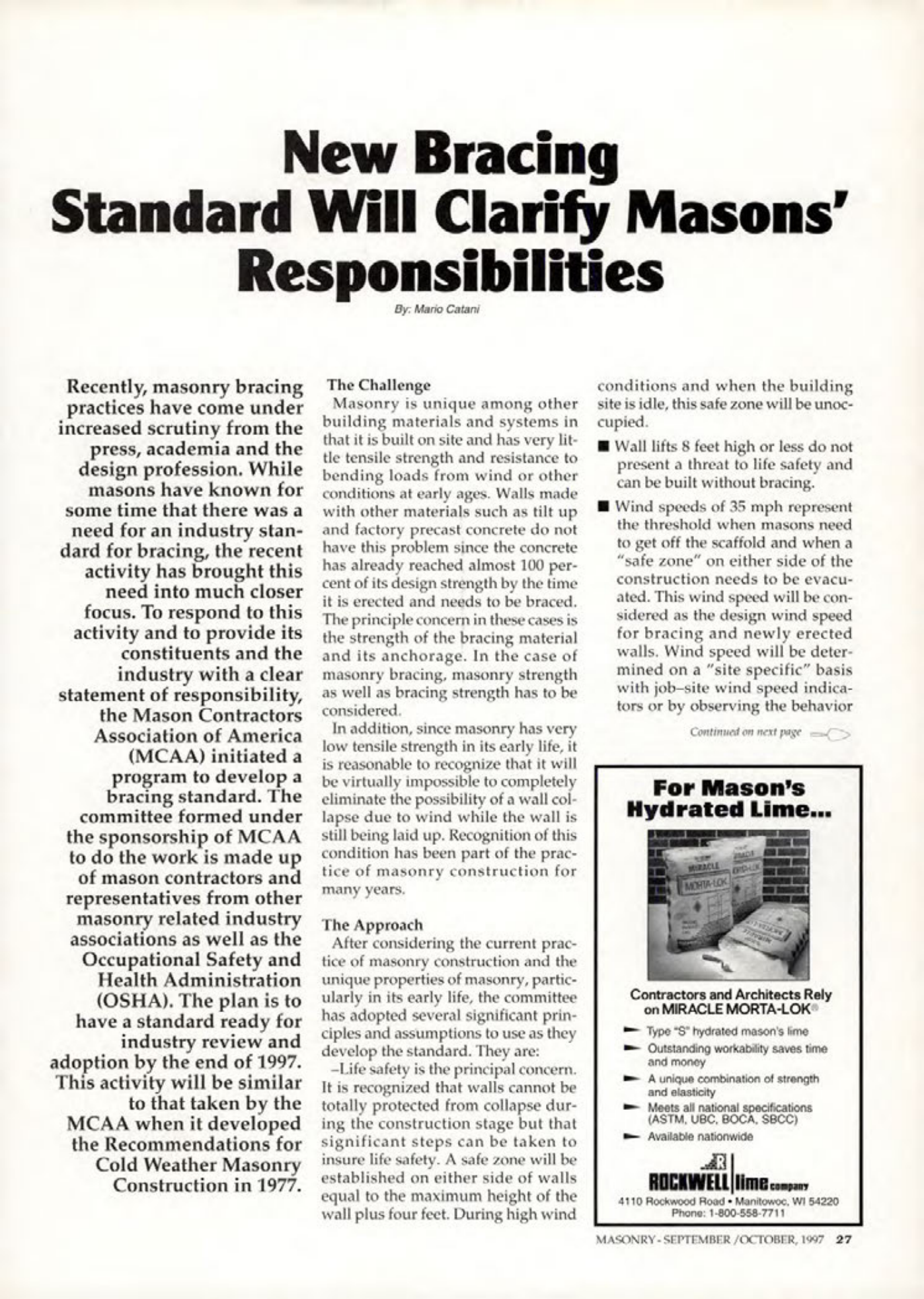 Masonry Magazine October 1997 Page. 27