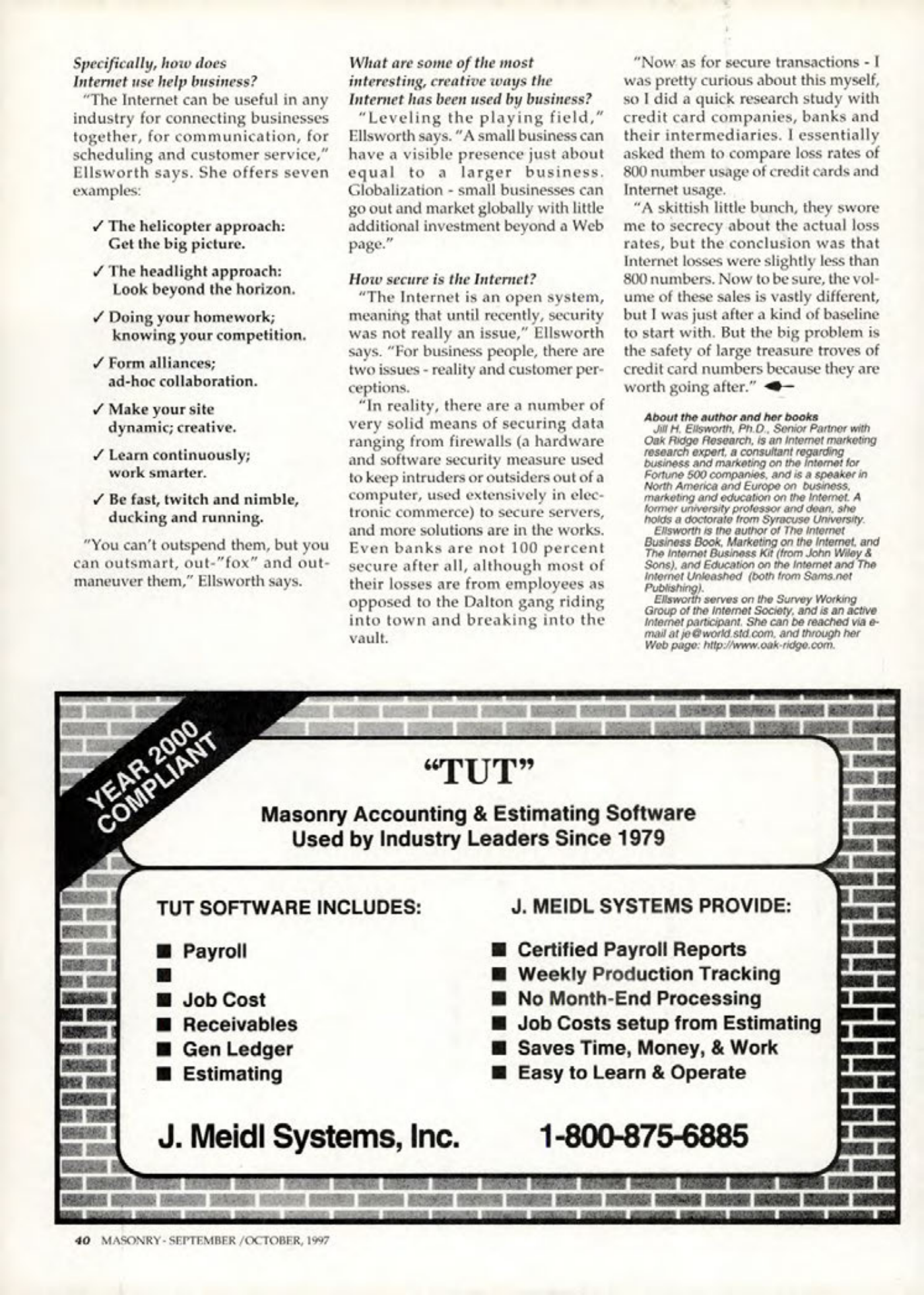Masonry Magazine October 1997 Page. 40