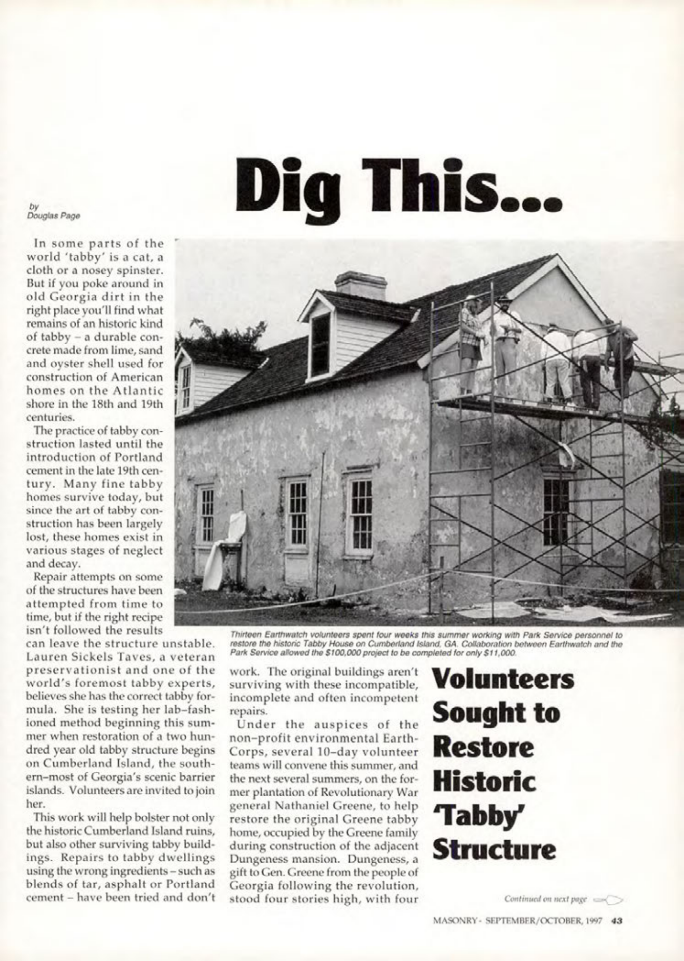 Masonry Magazine October 1997 Page. 43