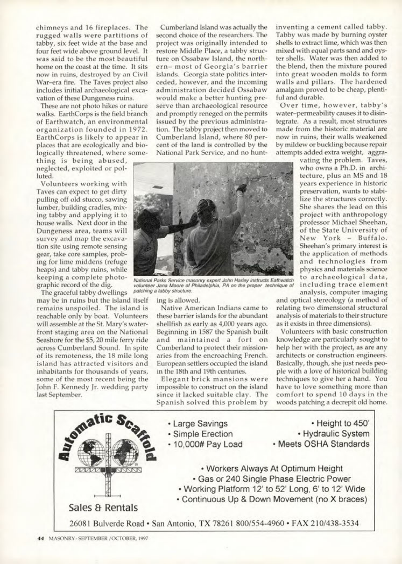 Masonry Magazine October 1997 Page. 44