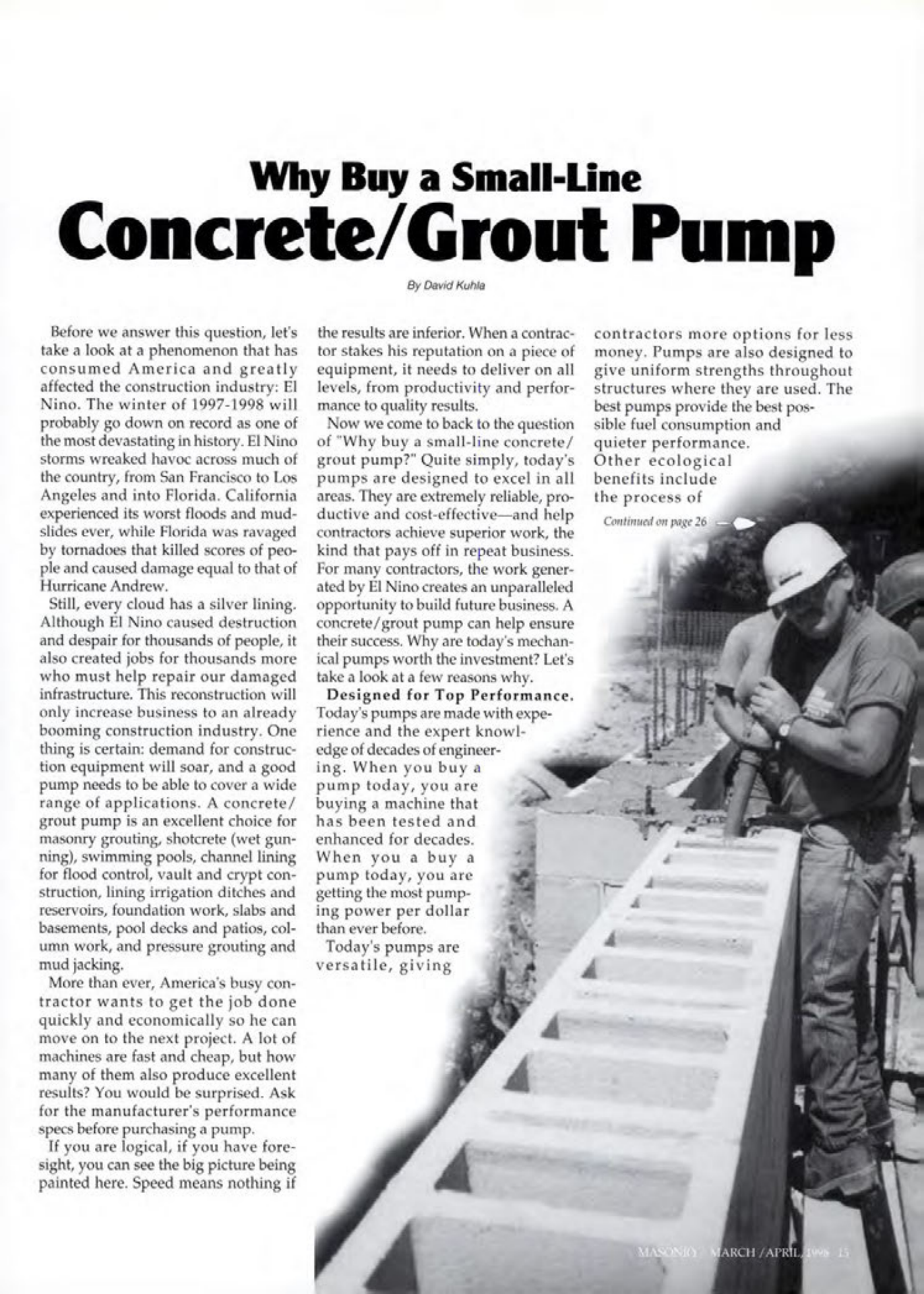 Masonry Magazine April 1998 Page. 15