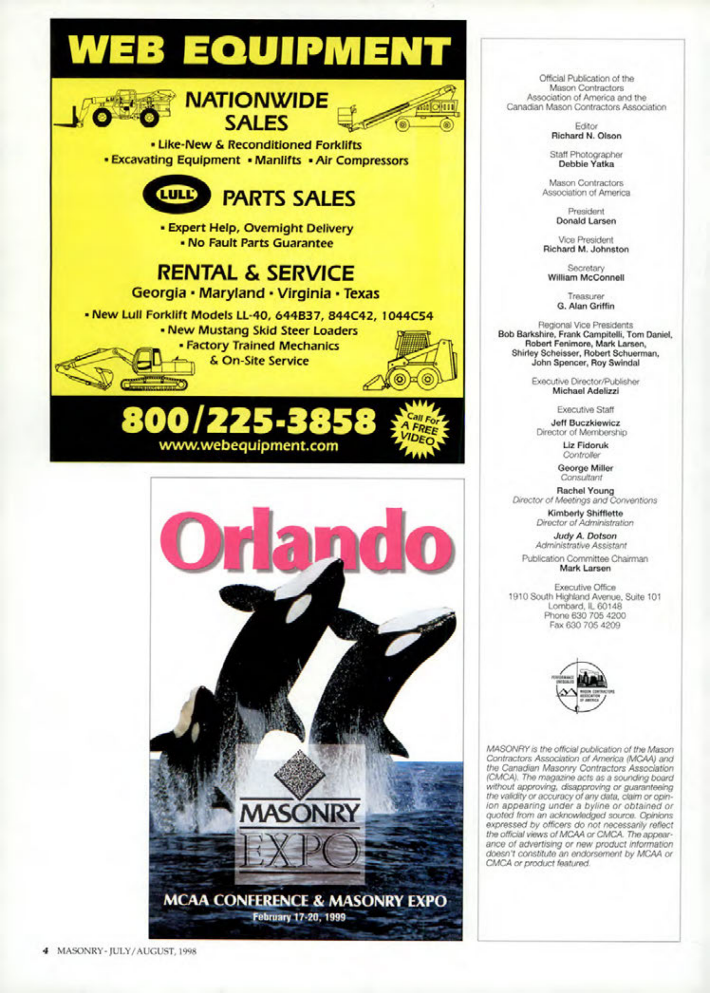 Masonry Magazine August 1998 Page. 4