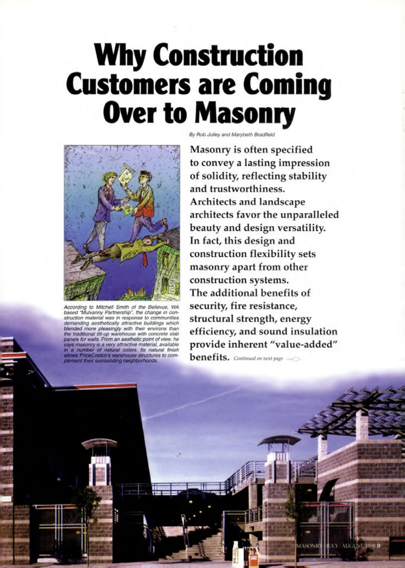 Masonry Magazine August 1998 Page. 9