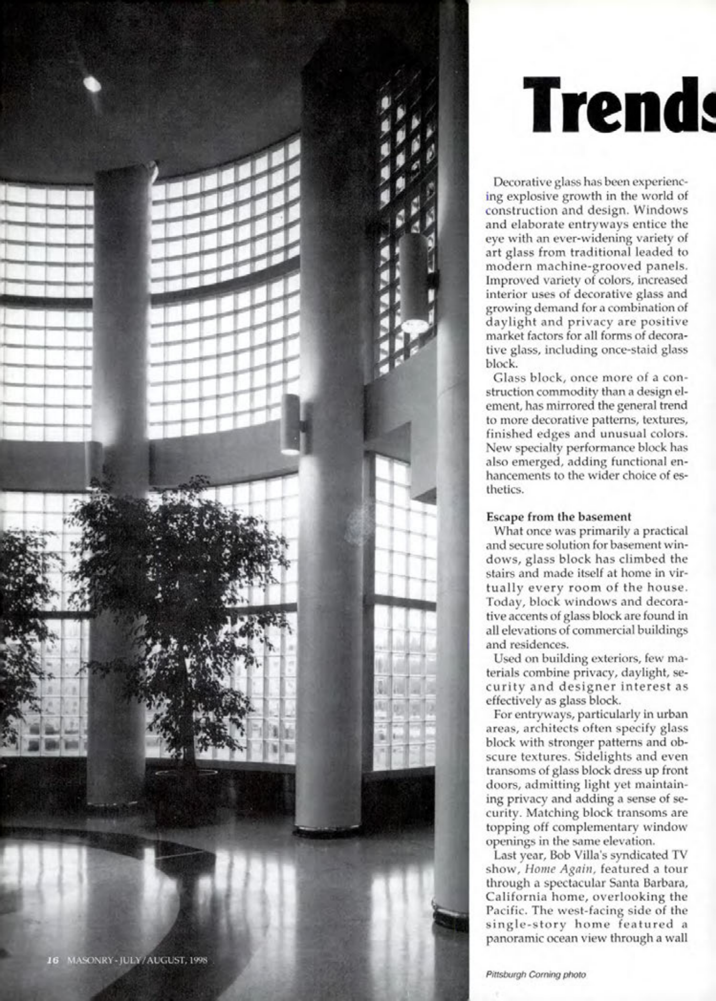 Masonry Magazine August 1998 Page. 16