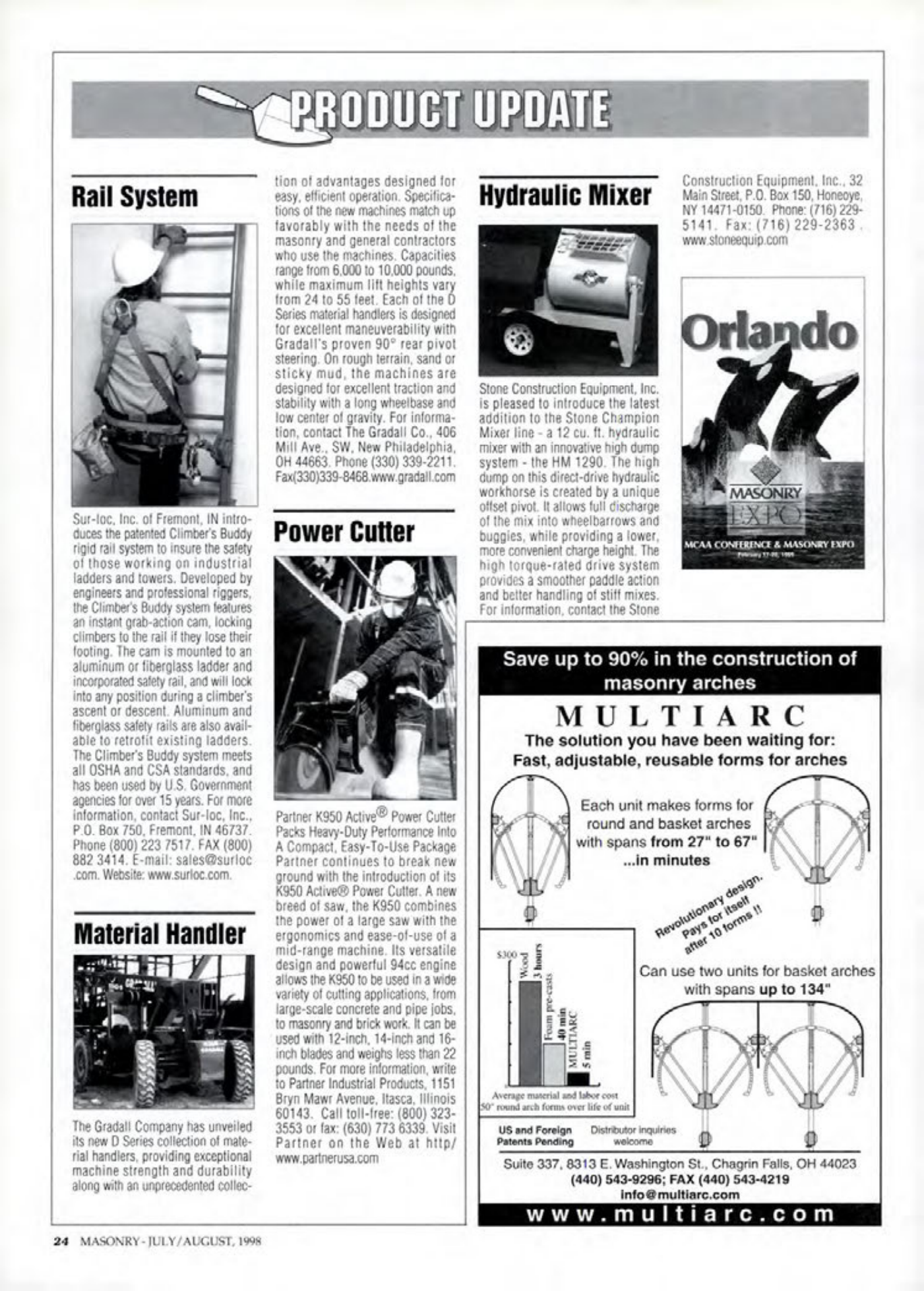 Masonry Magazine August 1998 Page. 24