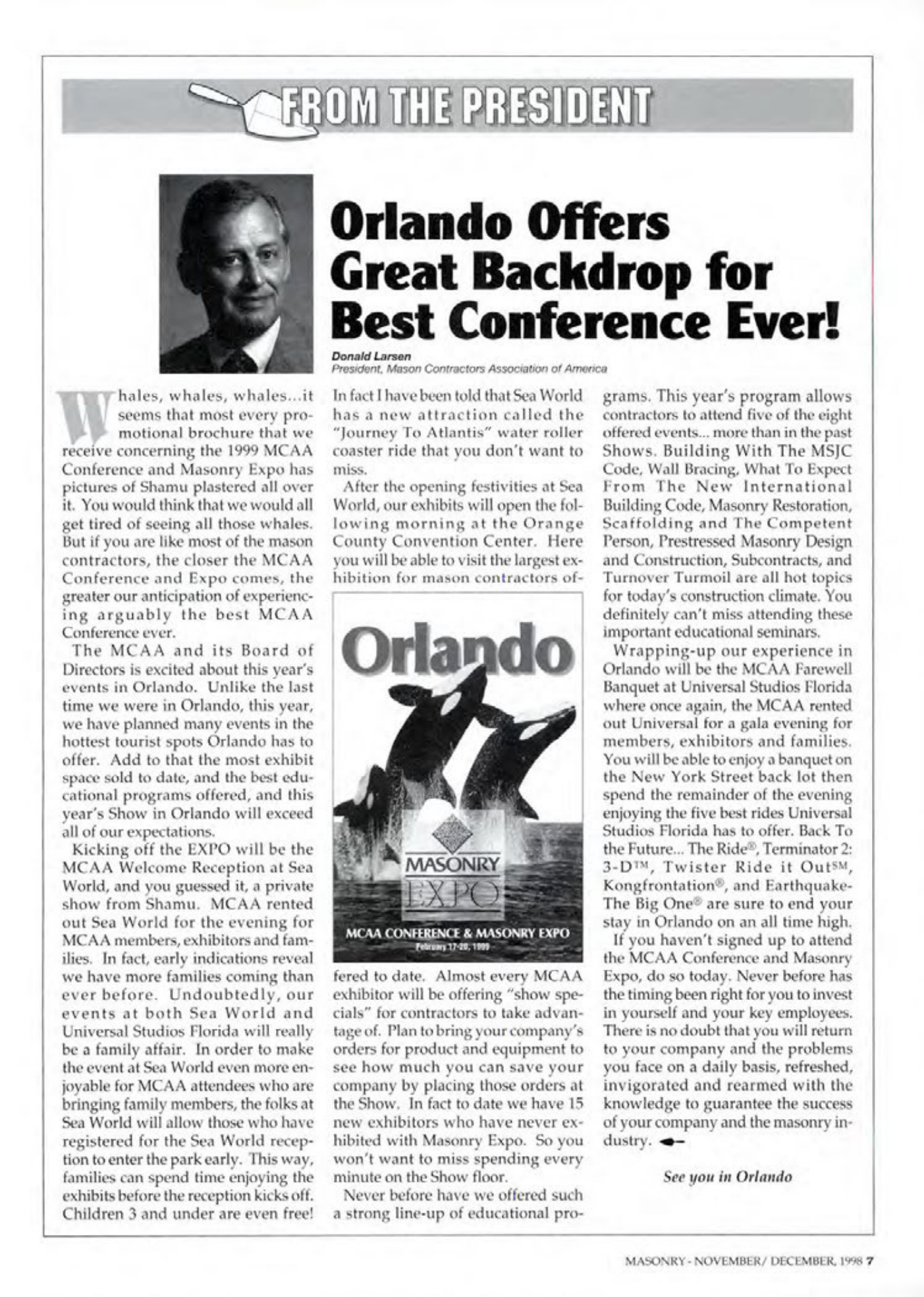 Masonry Magazine December 1998 Page. 7