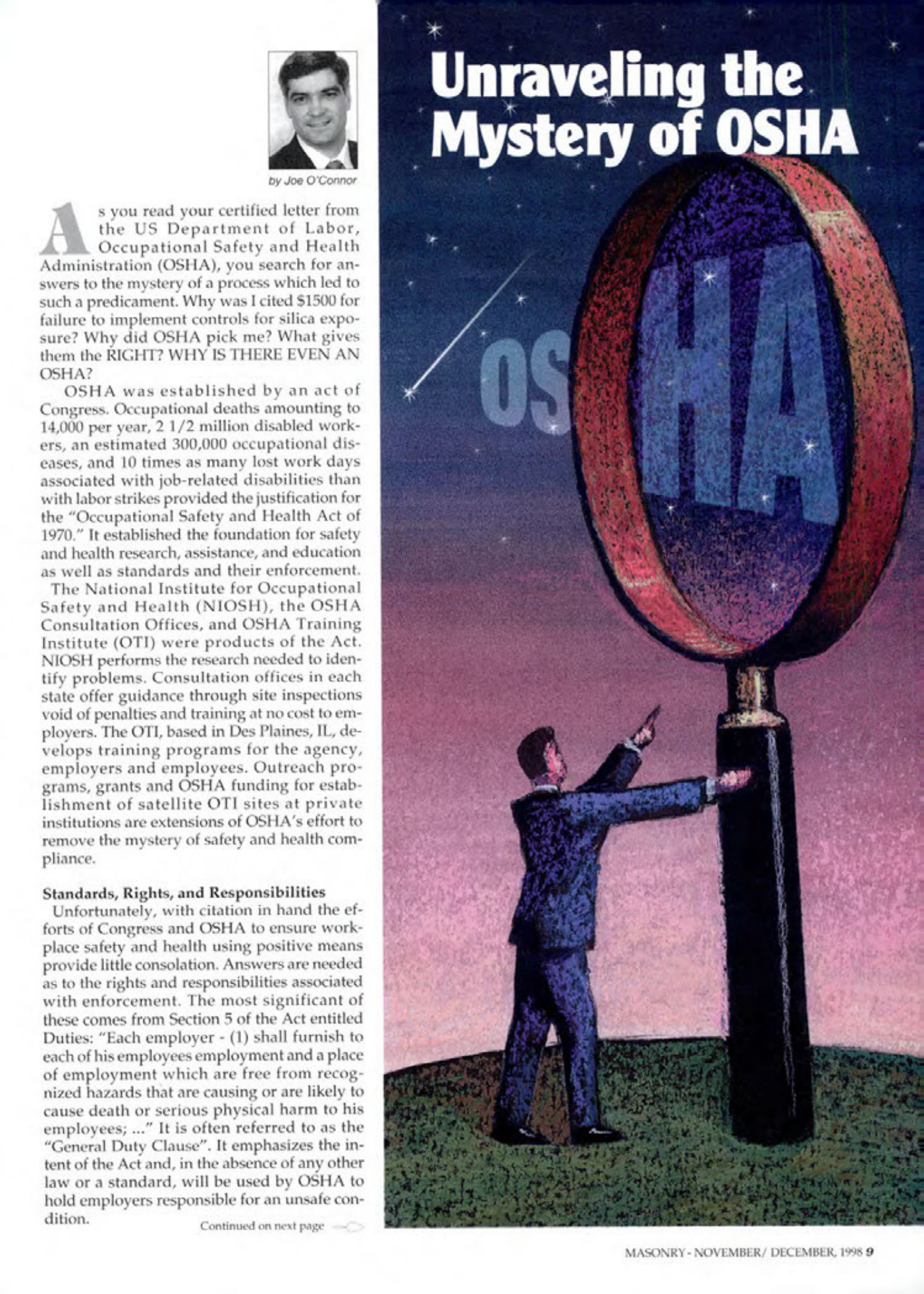Masonry Magazine December 1998 Page. 9