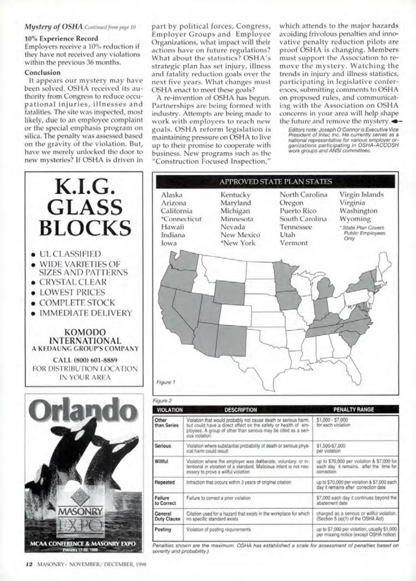 Masonry Magazine December 1998 Page. 12