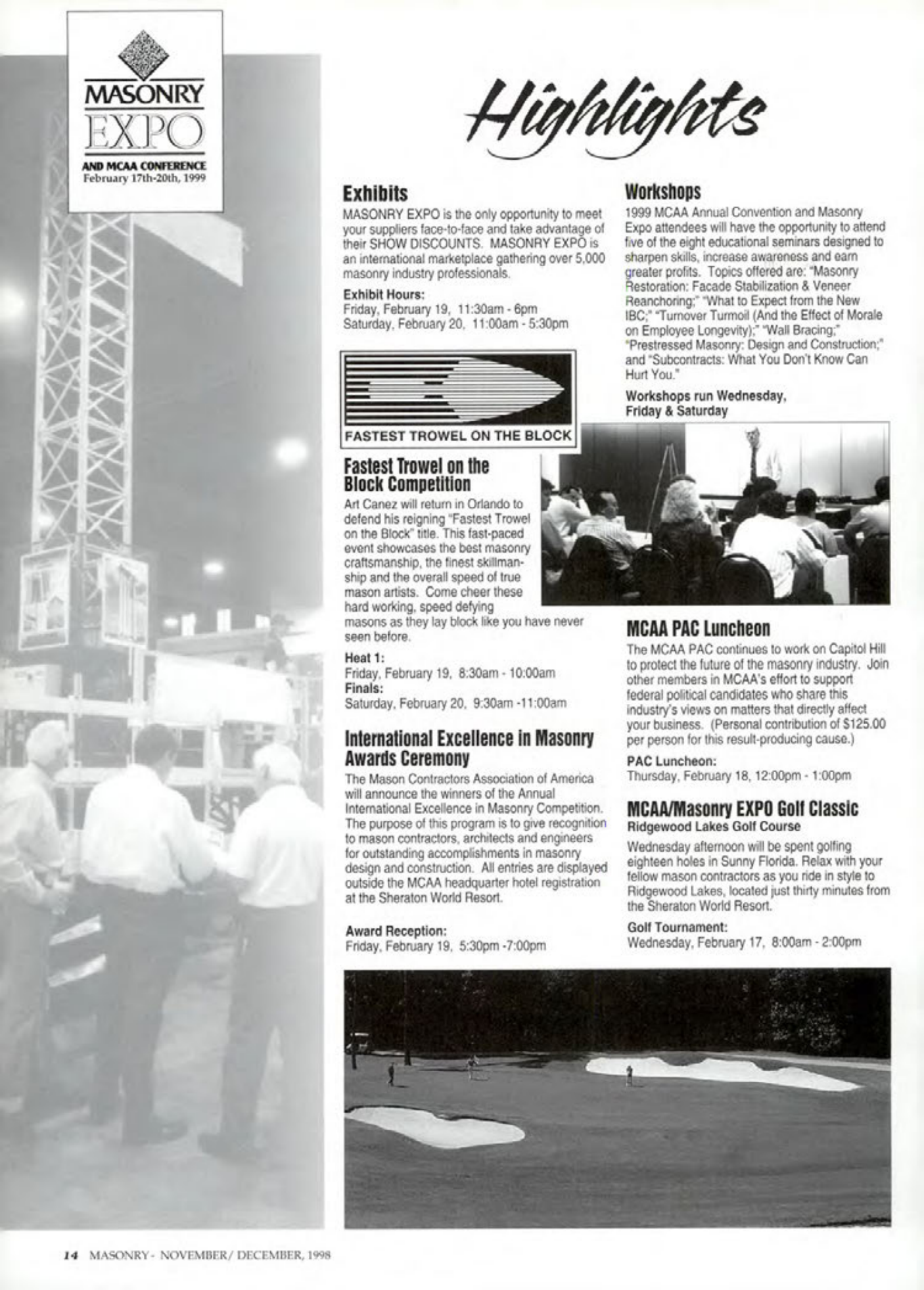 Masonry Magazine December 1998 Page. 14