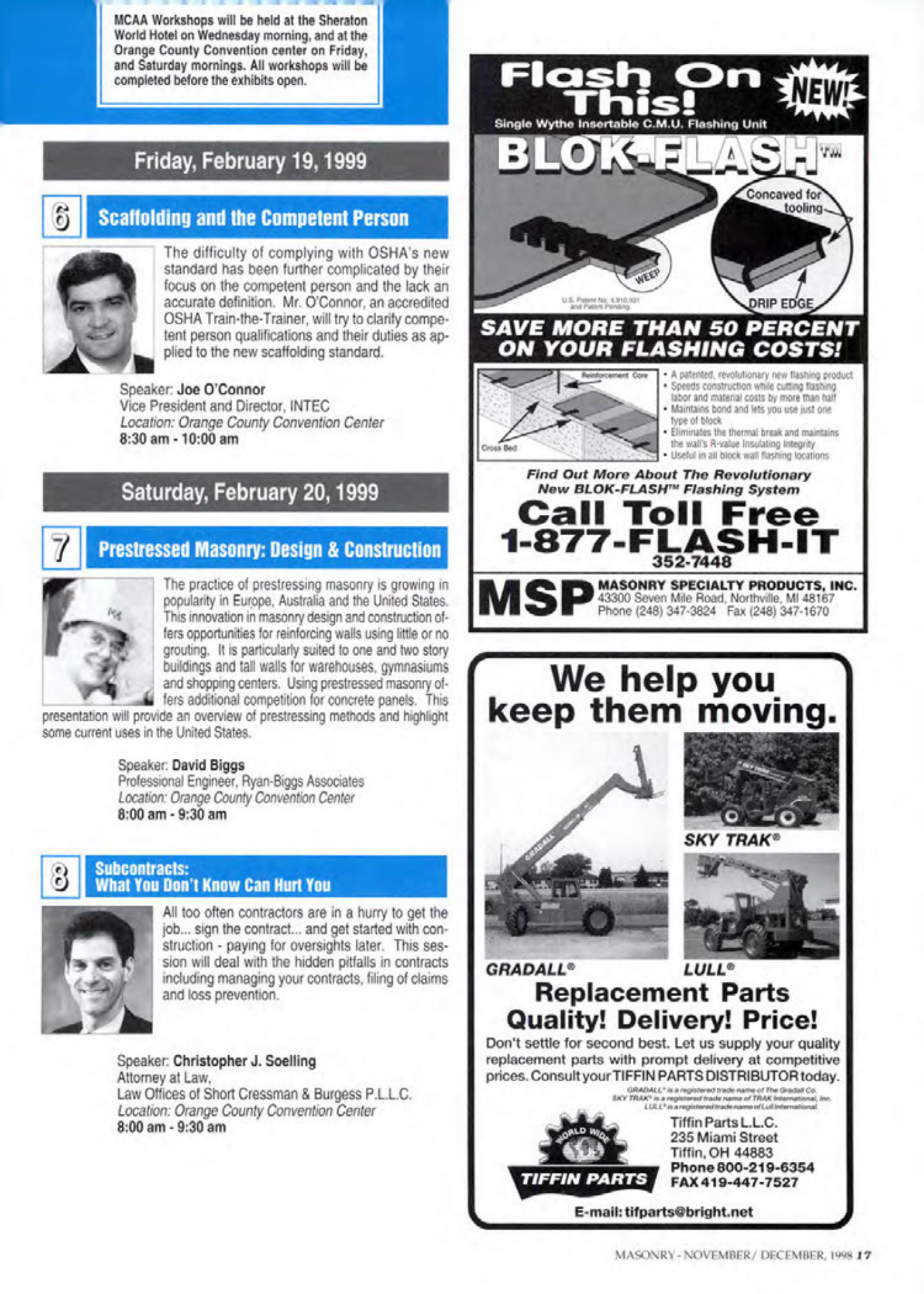 Masonry Magazine December 1998 Page. 17